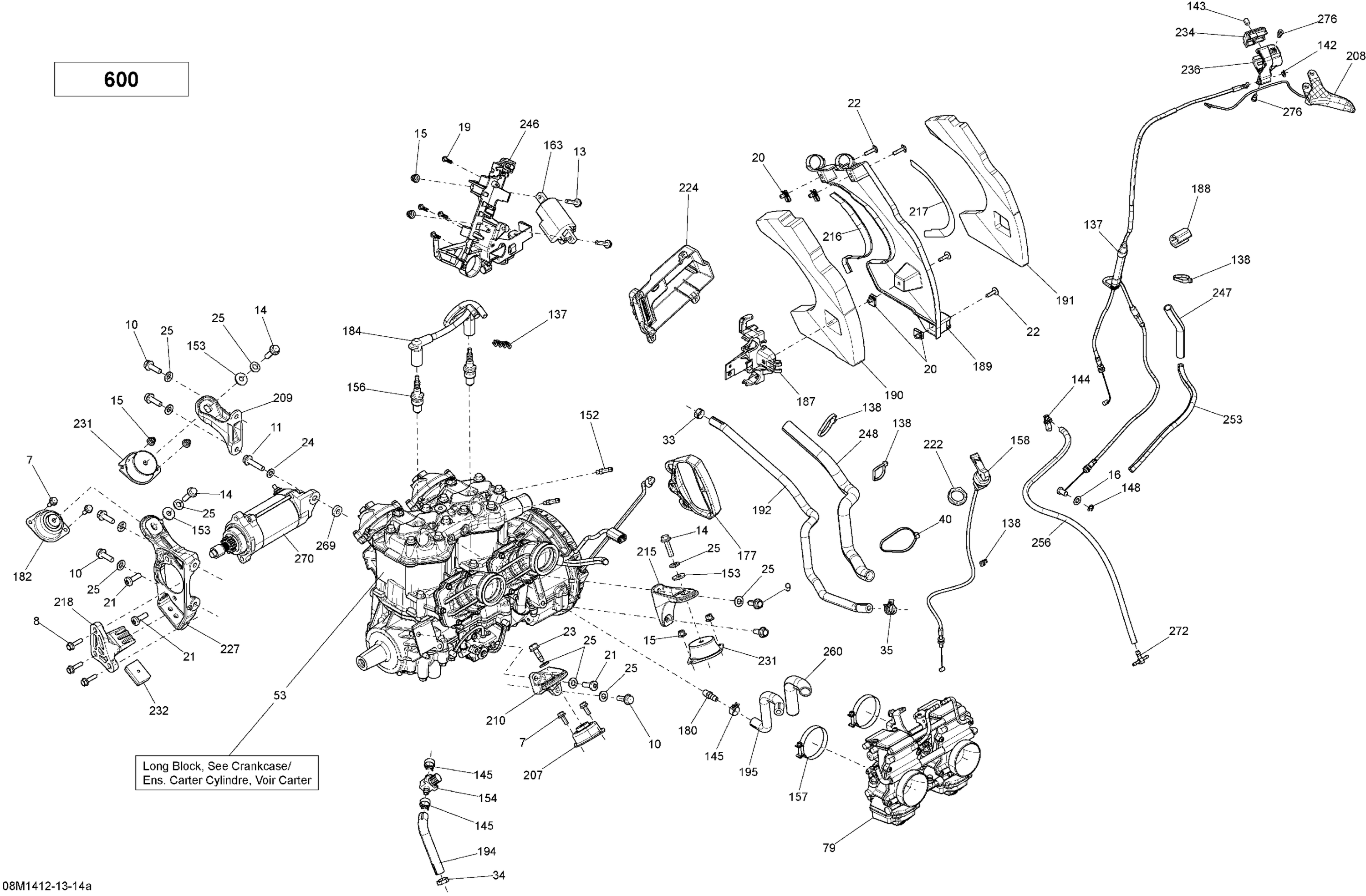 Схема узла: Engine And Engine Support _08M1412