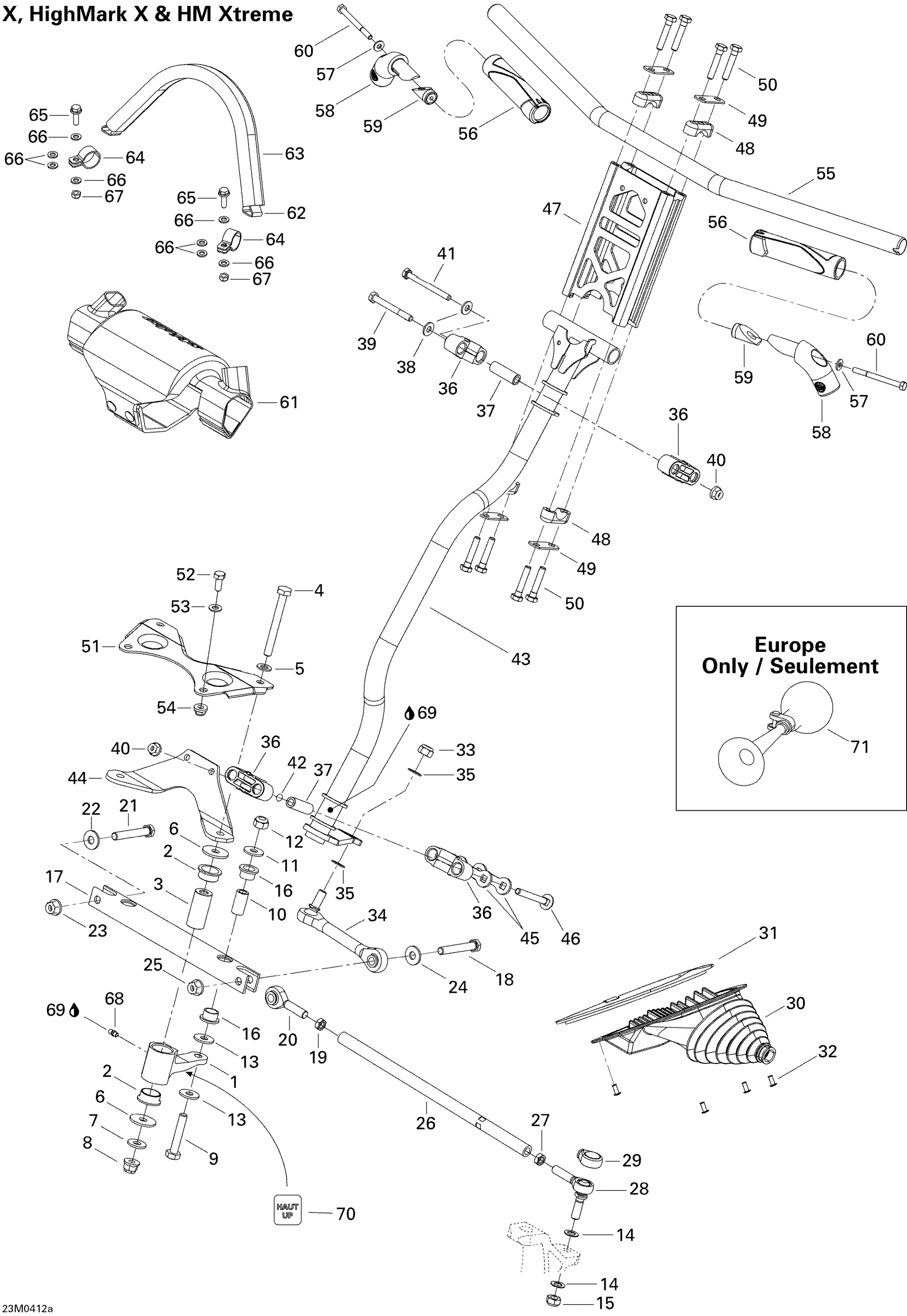 Steering System (X, Highmark X, HM Xtreme)