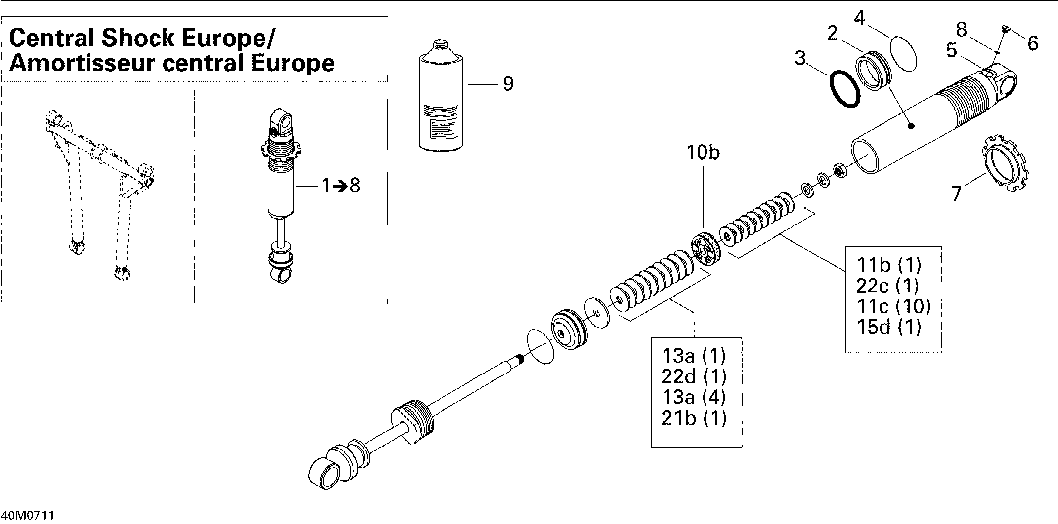 Схема узла: Take Apart Shock, Rear