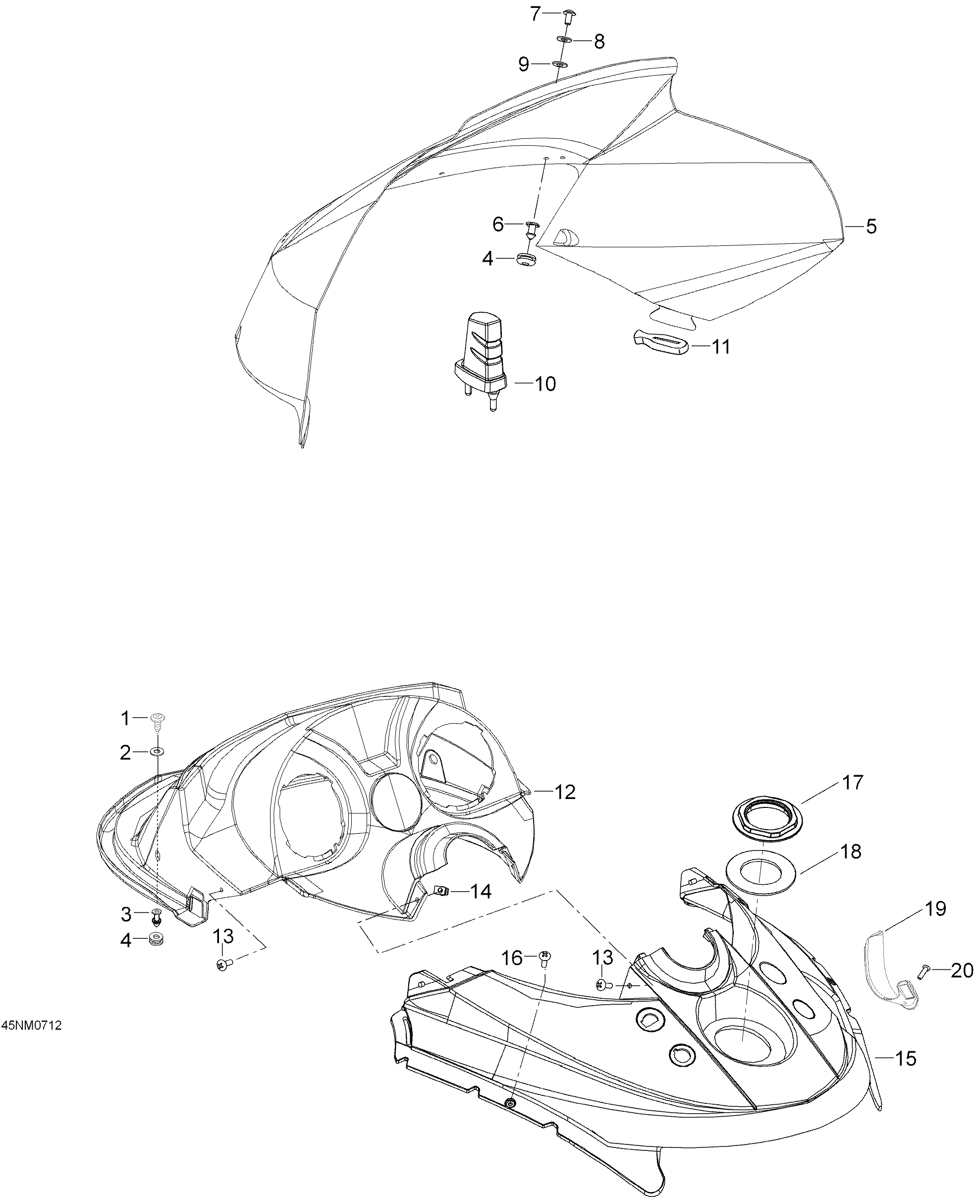 Windshield And Console