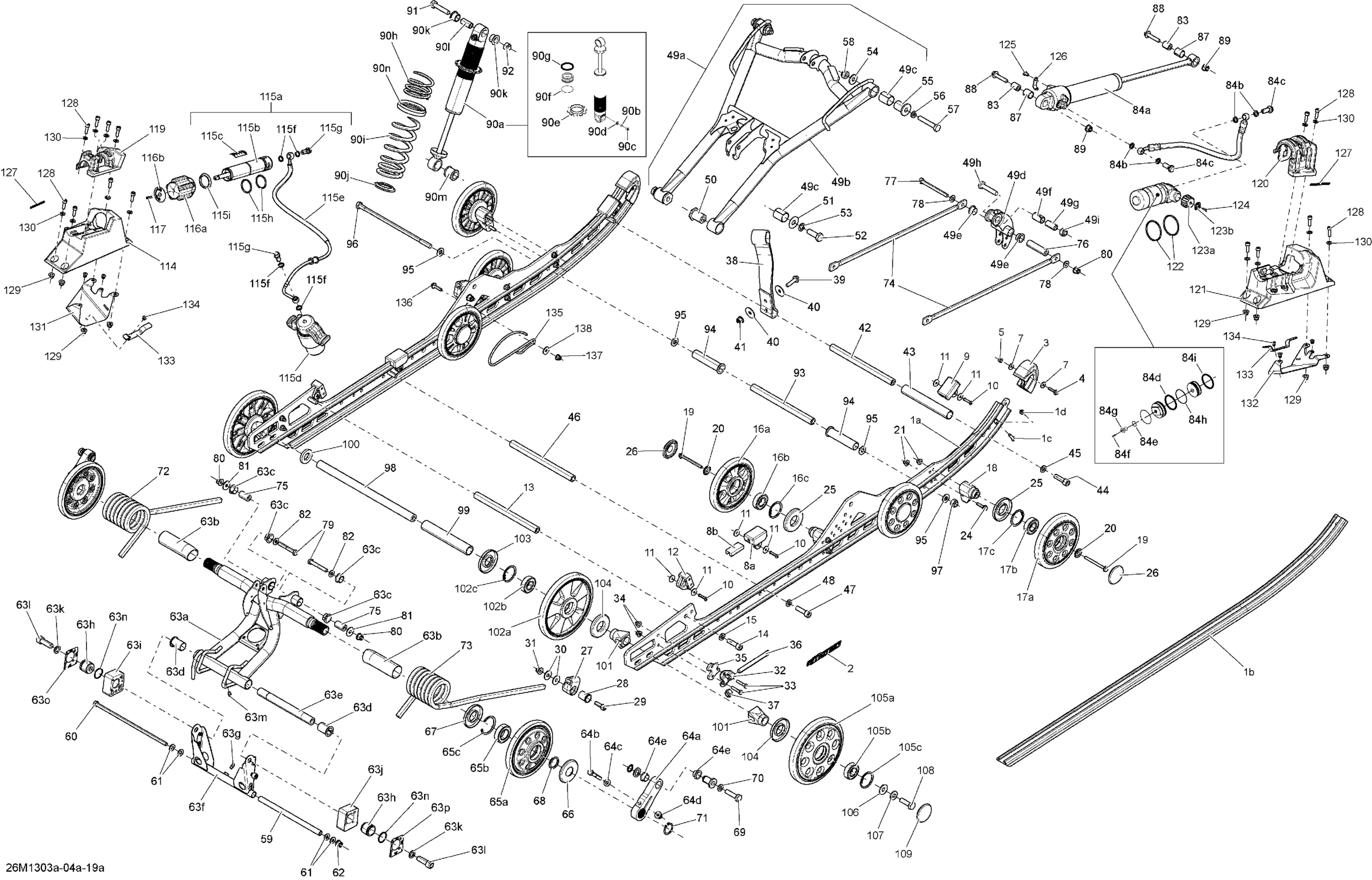 Схема узла: Rear Suspension With Adjust System