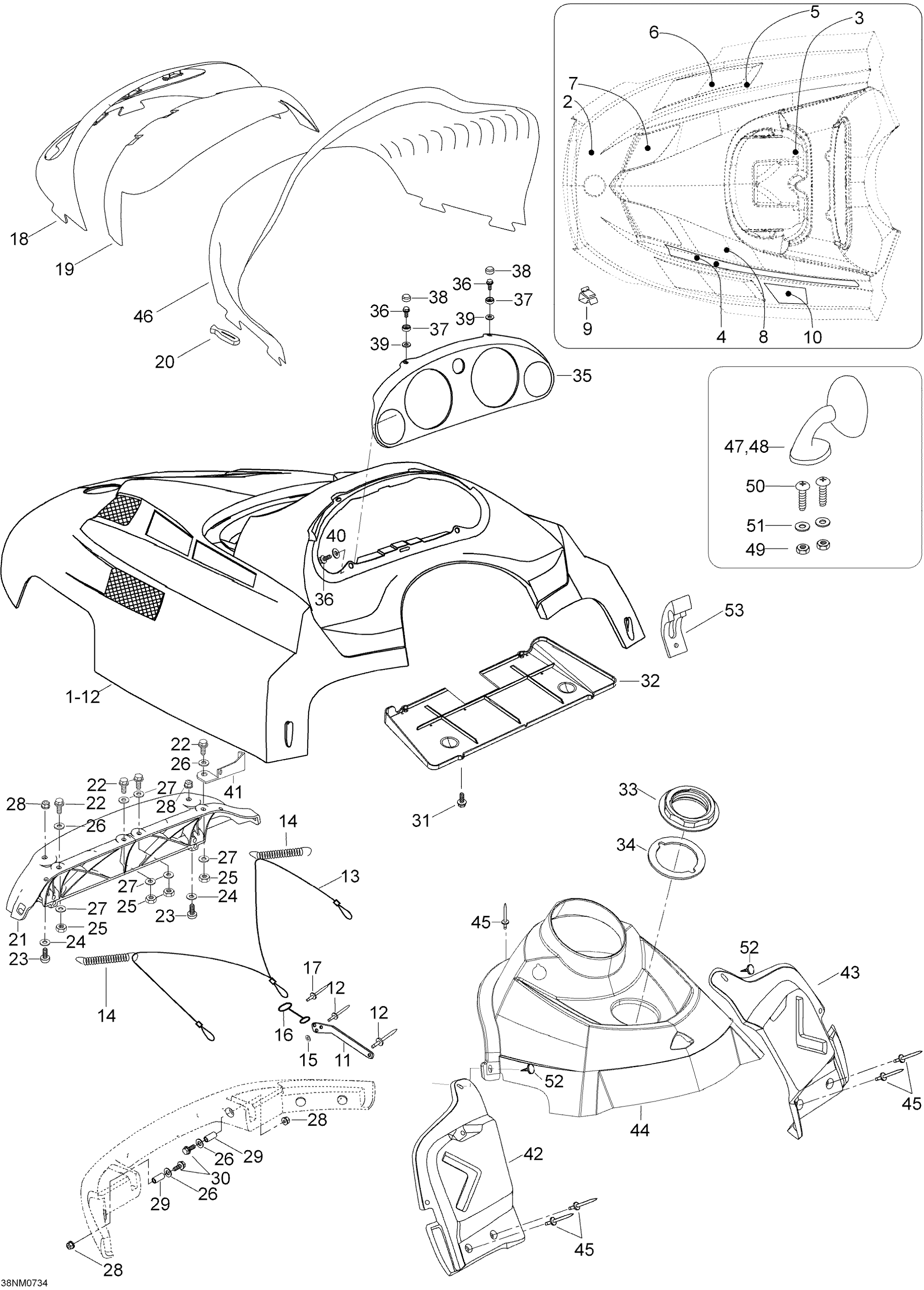 Схема узла: Hood And Console
