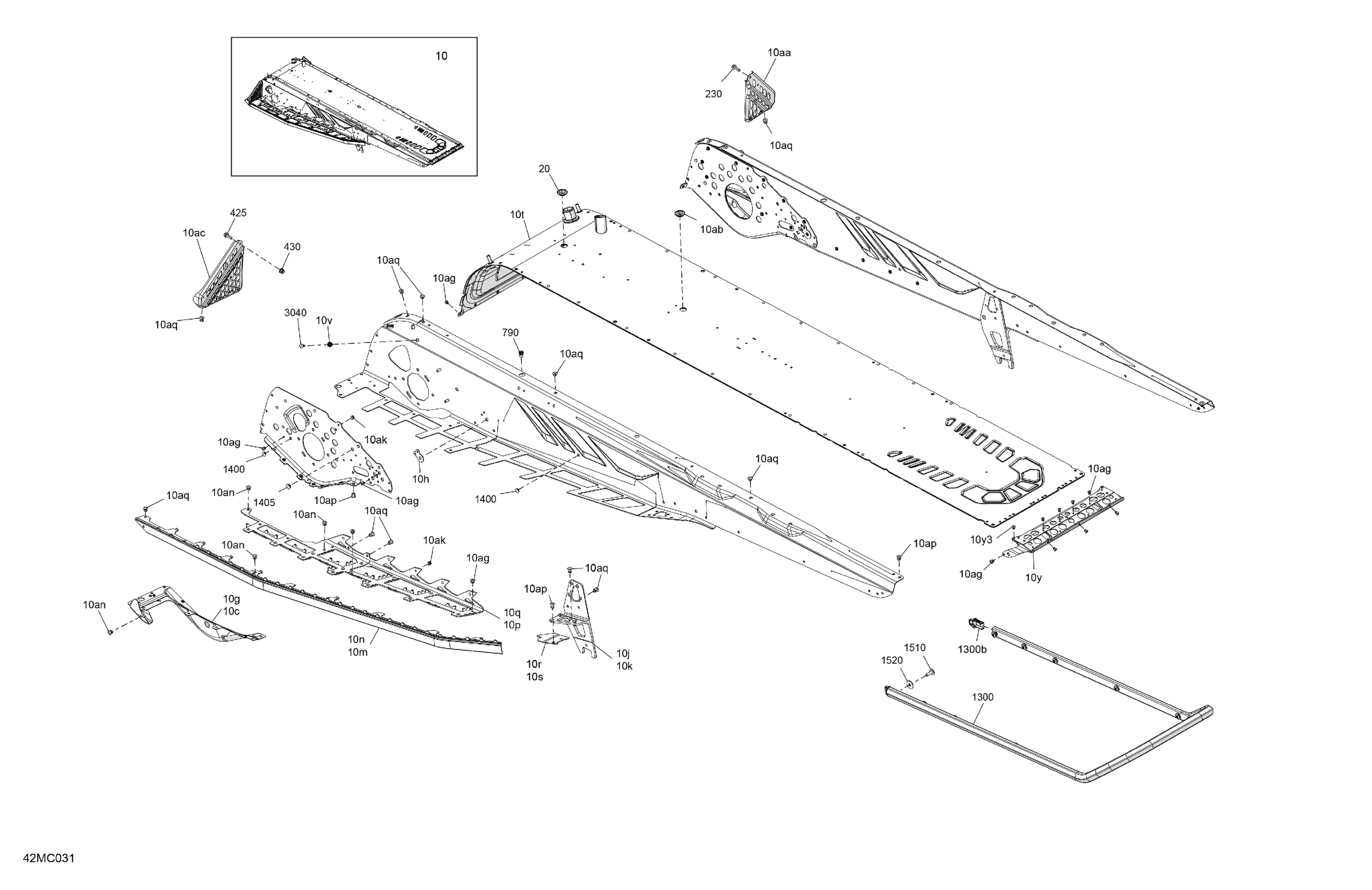 Схема узла: Frame - System - Rear Section