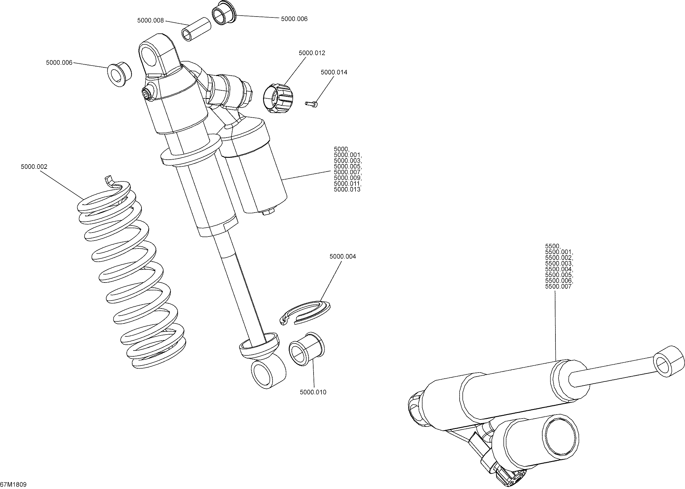 Rear Shocks Freeride - Package 154