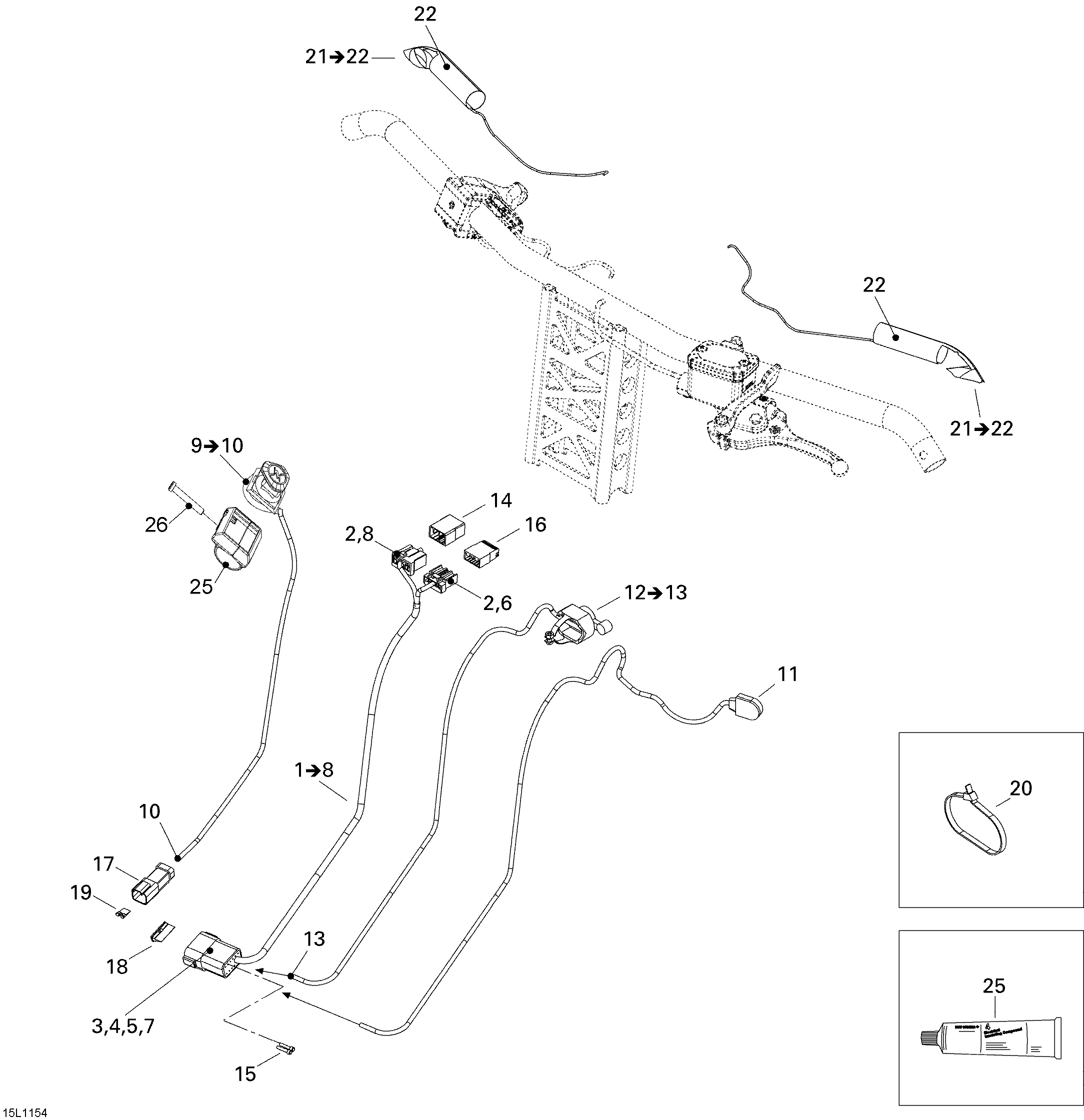Схема узла: Steering Harness