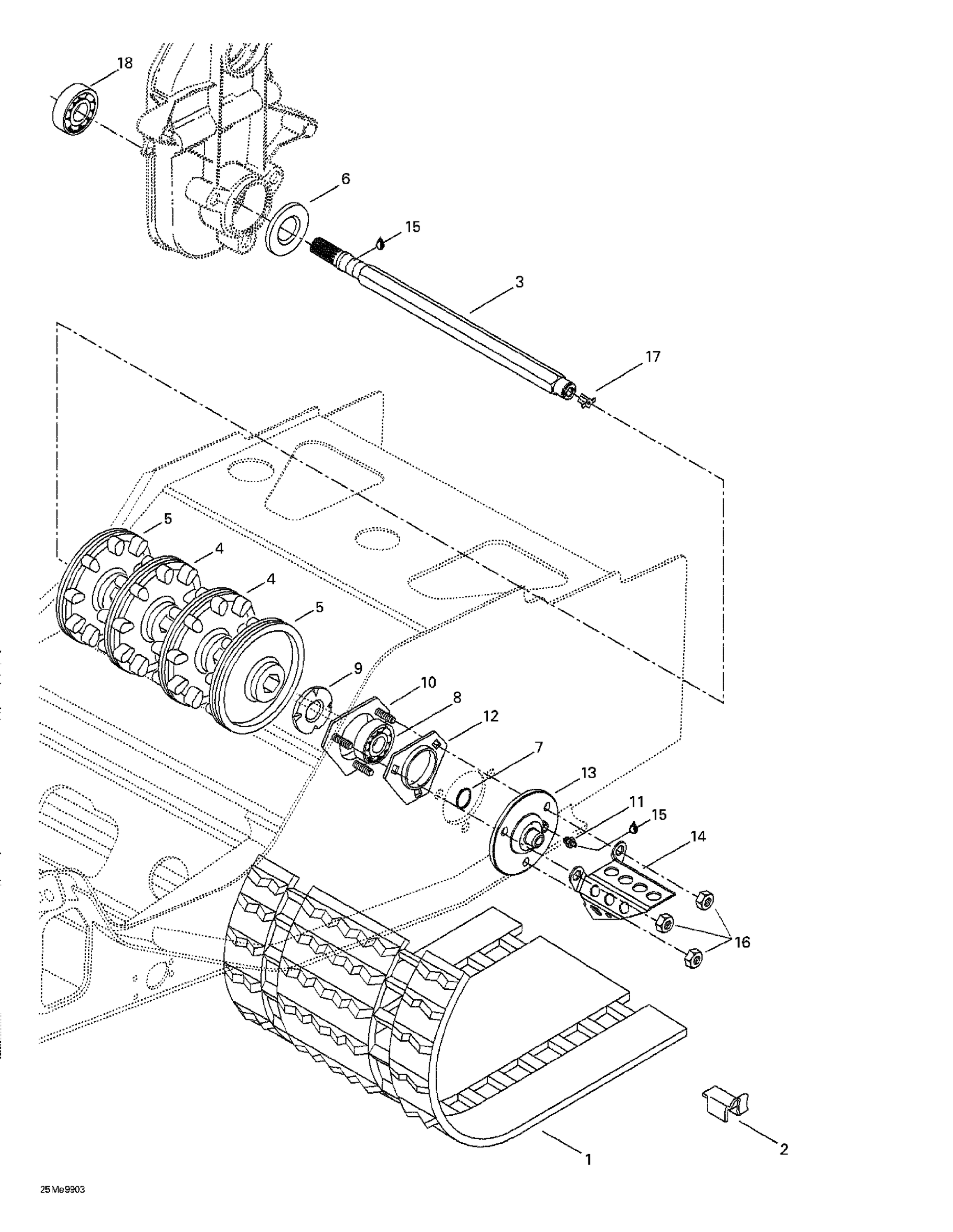 Схема узла: Drive Axle And Track