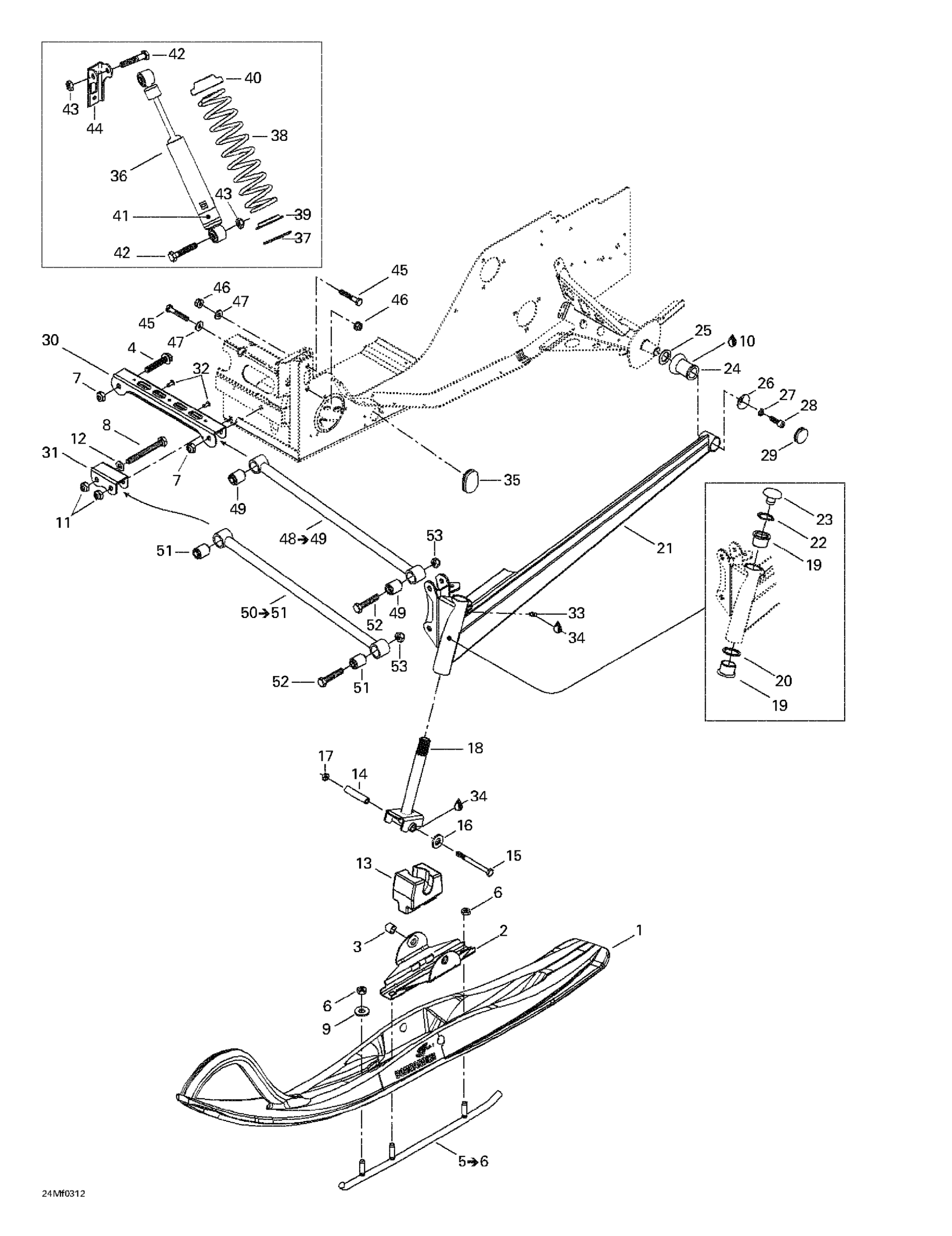 Front Suspension And Ski