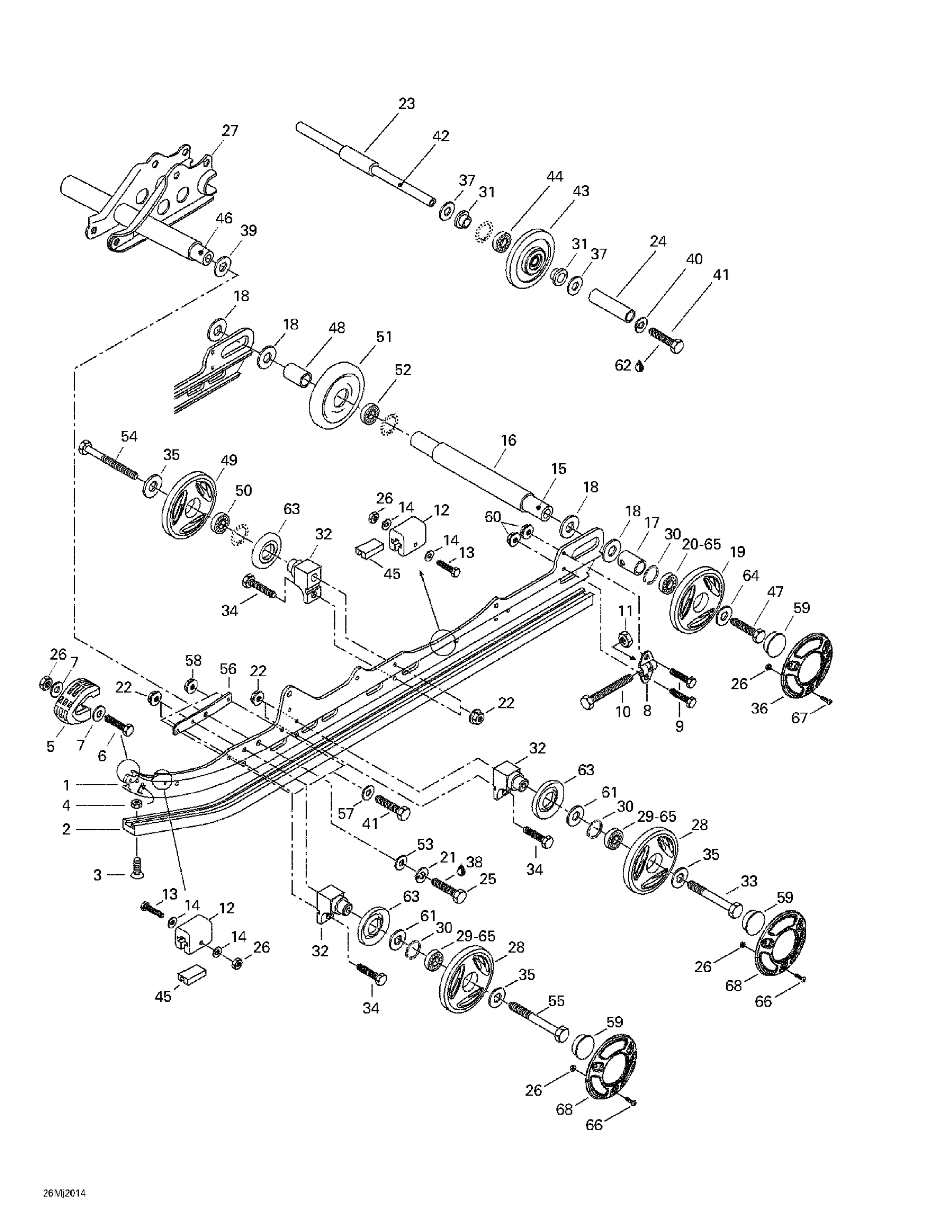 Схема узла: Rear Suspension