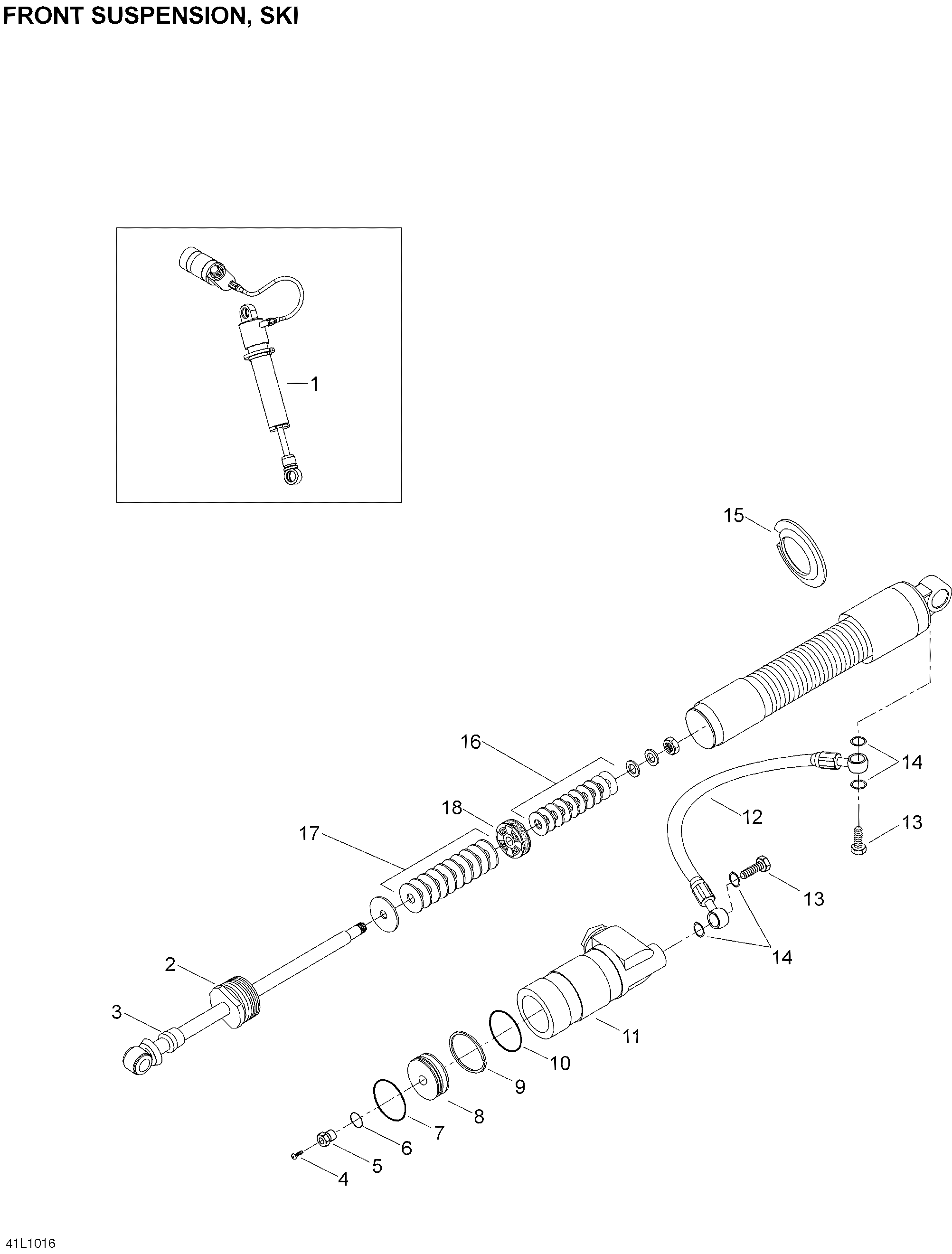 Схема узла: Take Apart Shock, Ski