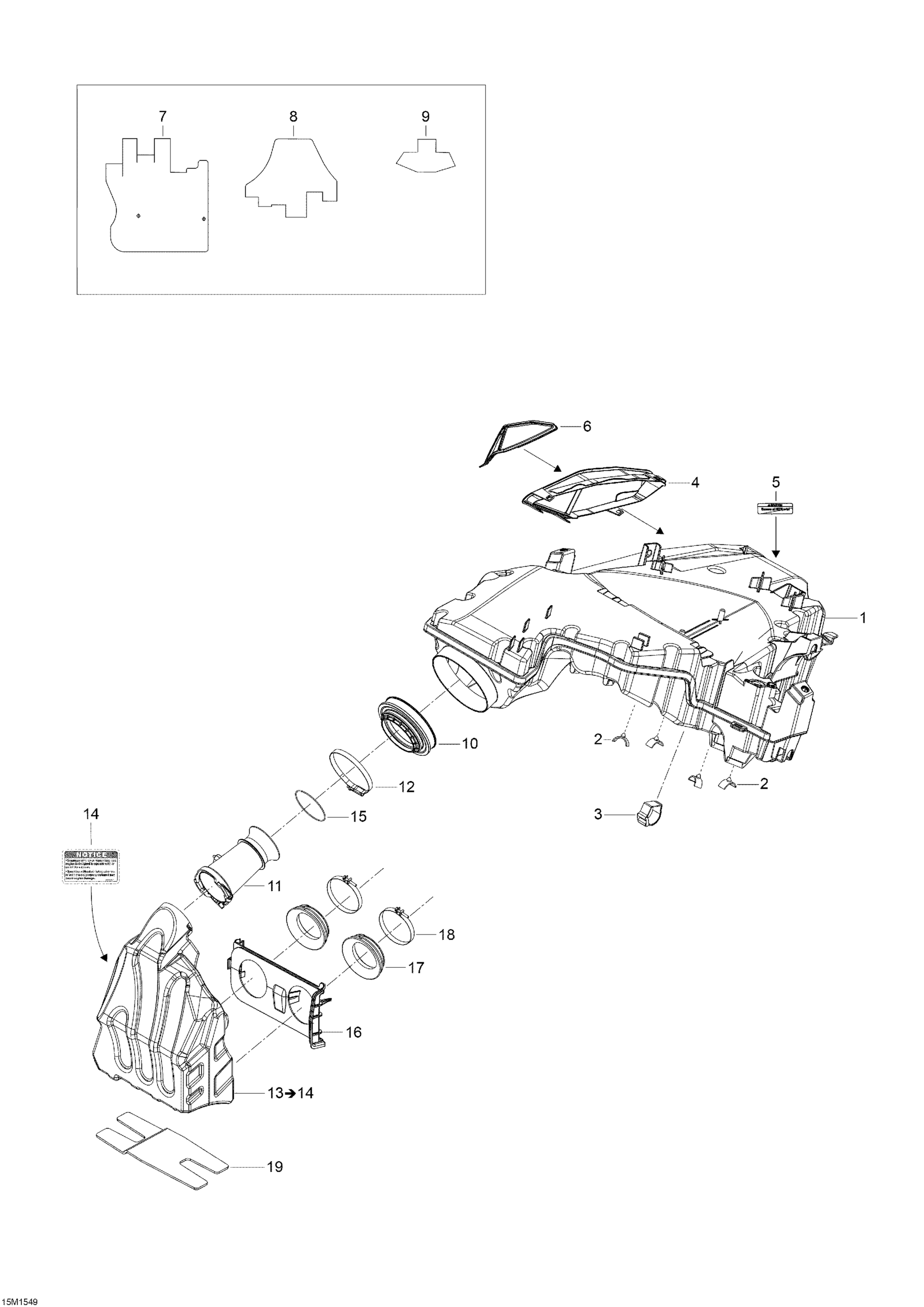 Схема узла: Air Intake System _15M1549
