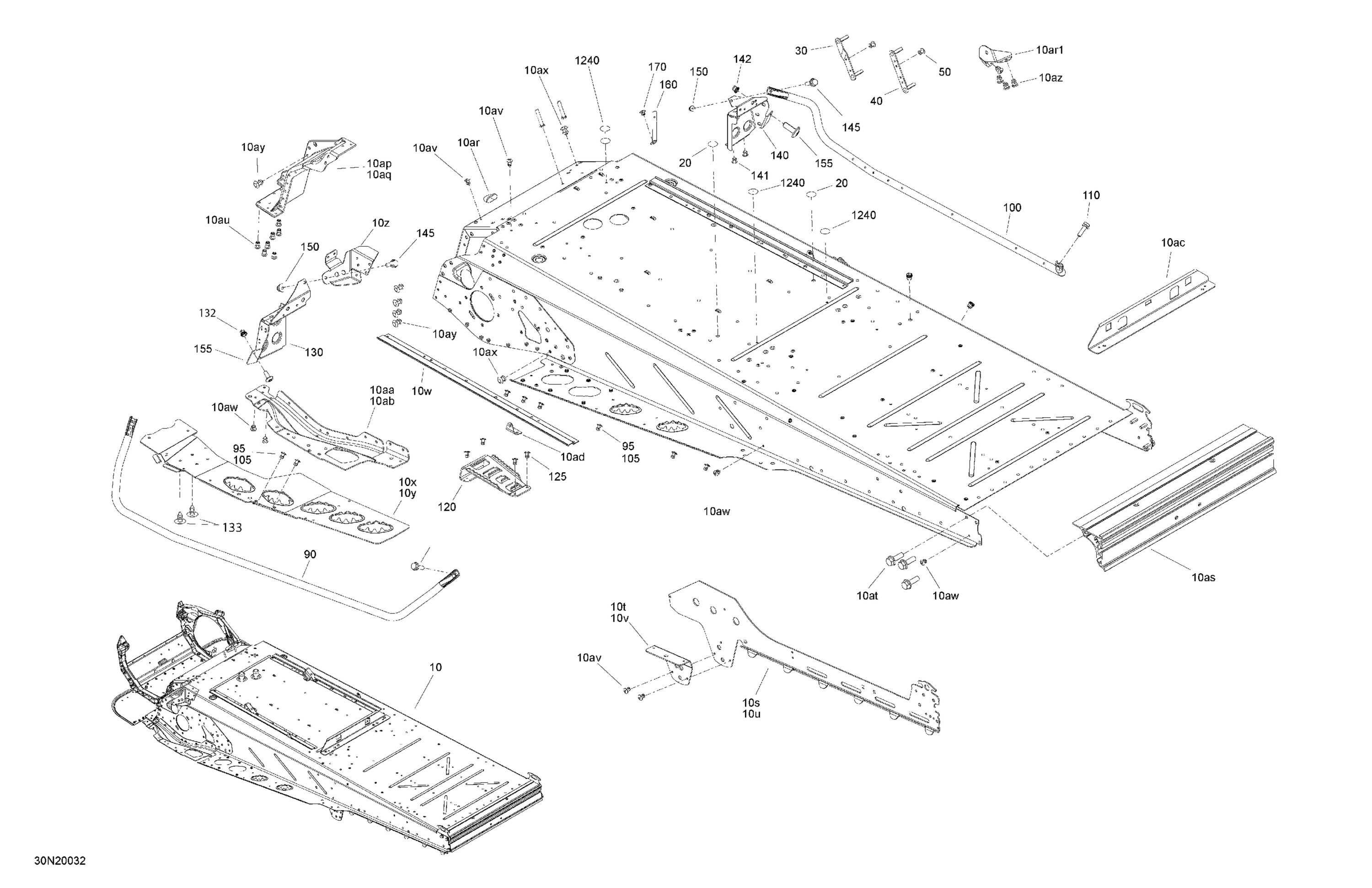 Схема узла: Frame - System - Rear Section