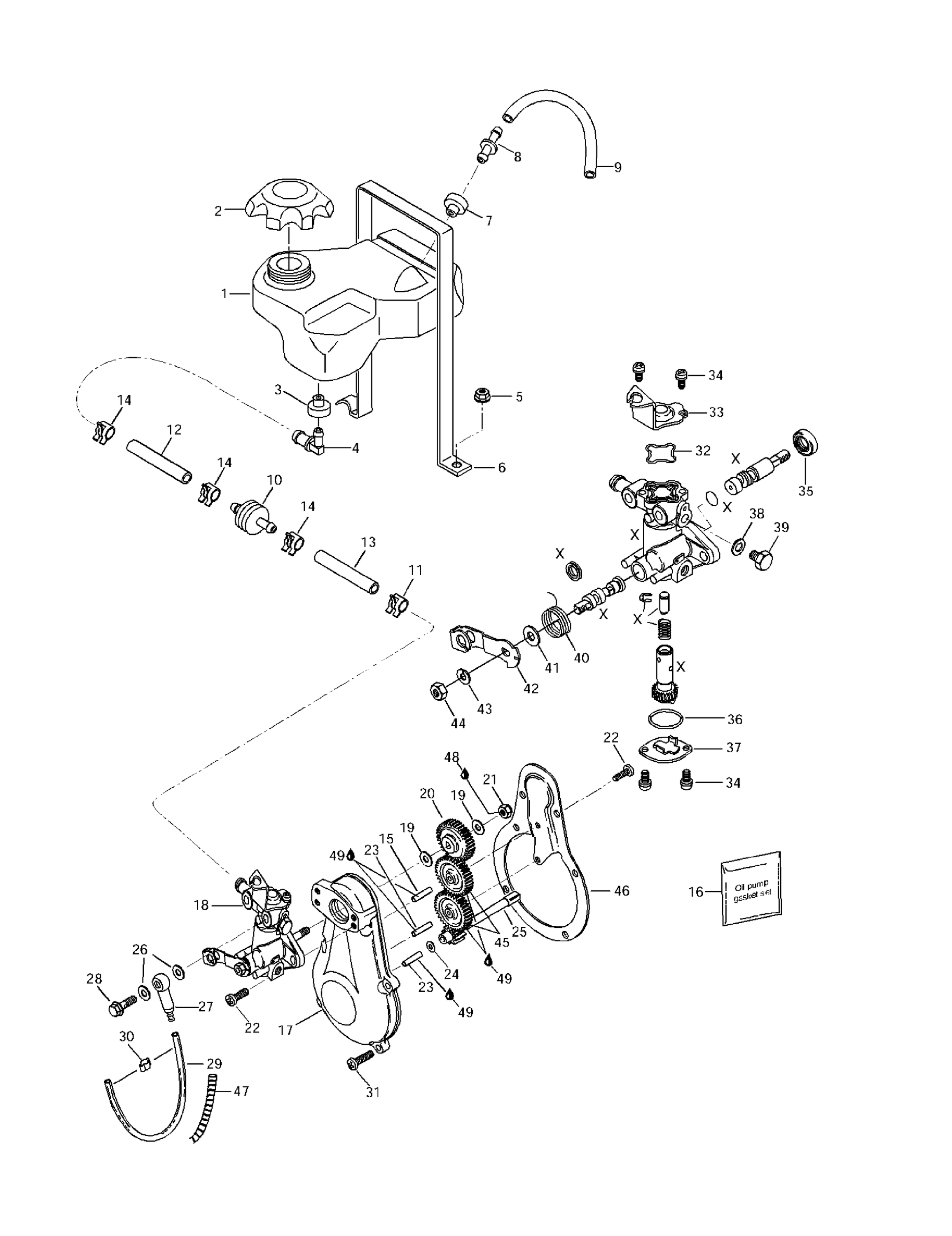 Схема узла: Oil Injection System