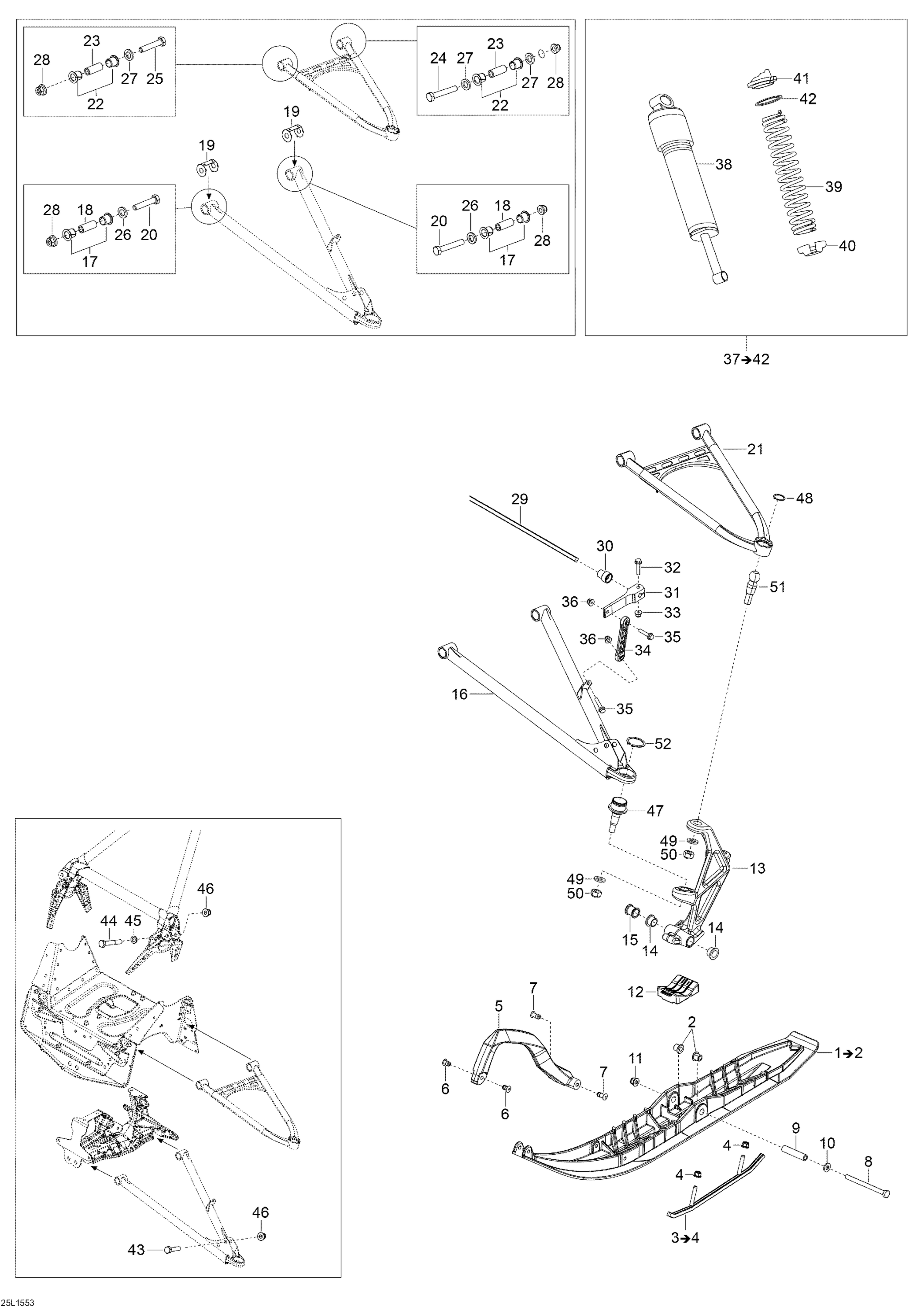 Схема узла: Front Suspension _25M1553