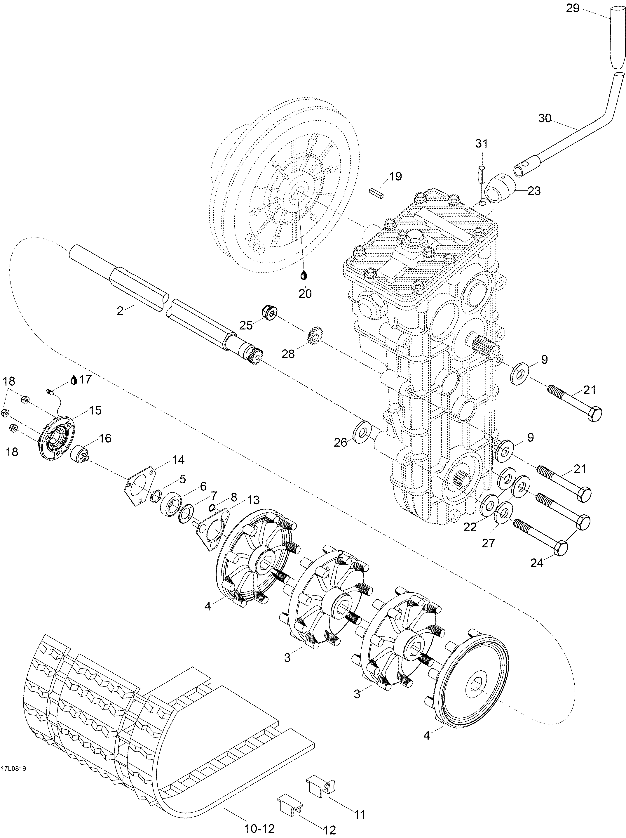 Drive Axle And Track _17L0901
