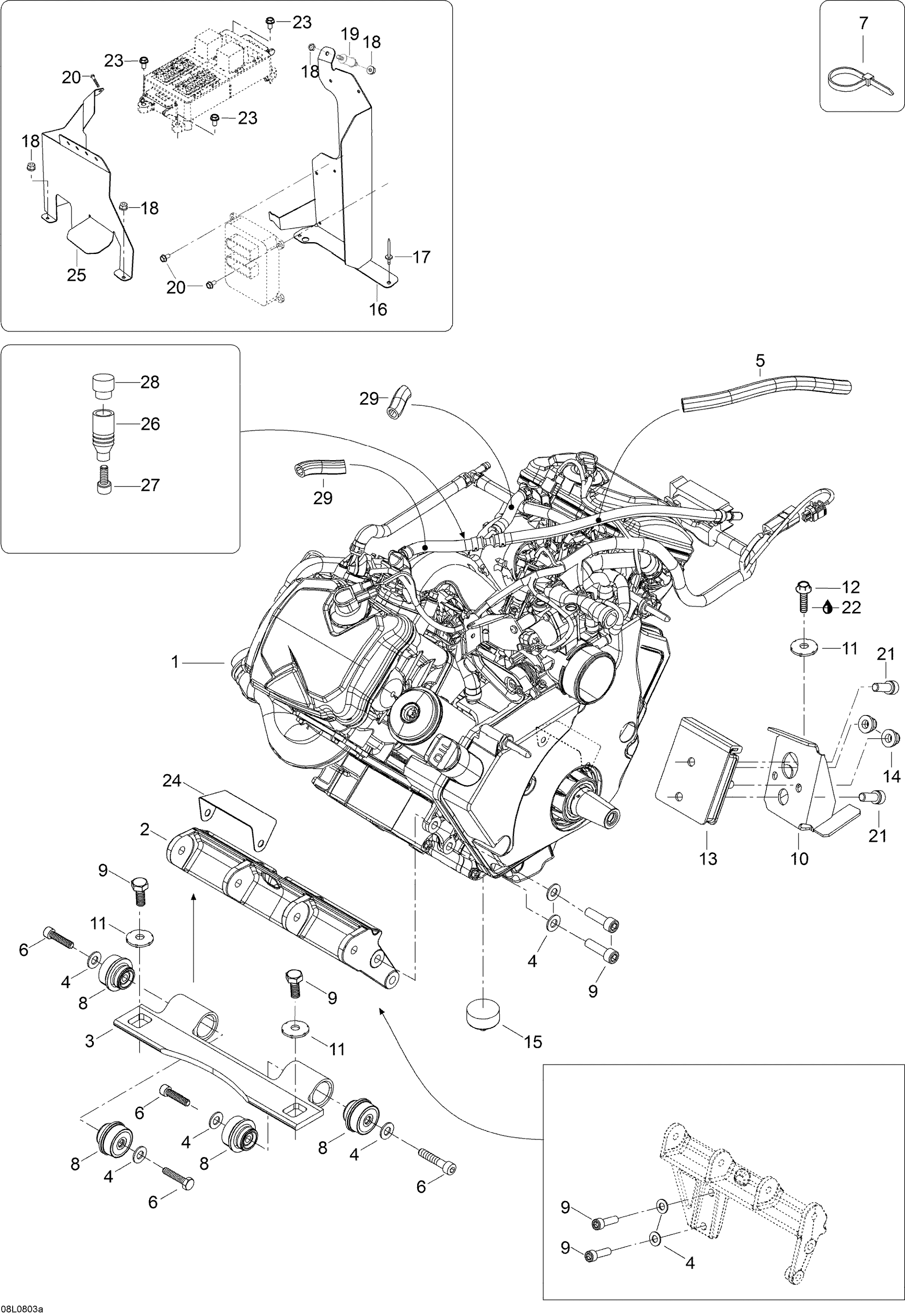 Схема узла: Engine And Engine Support