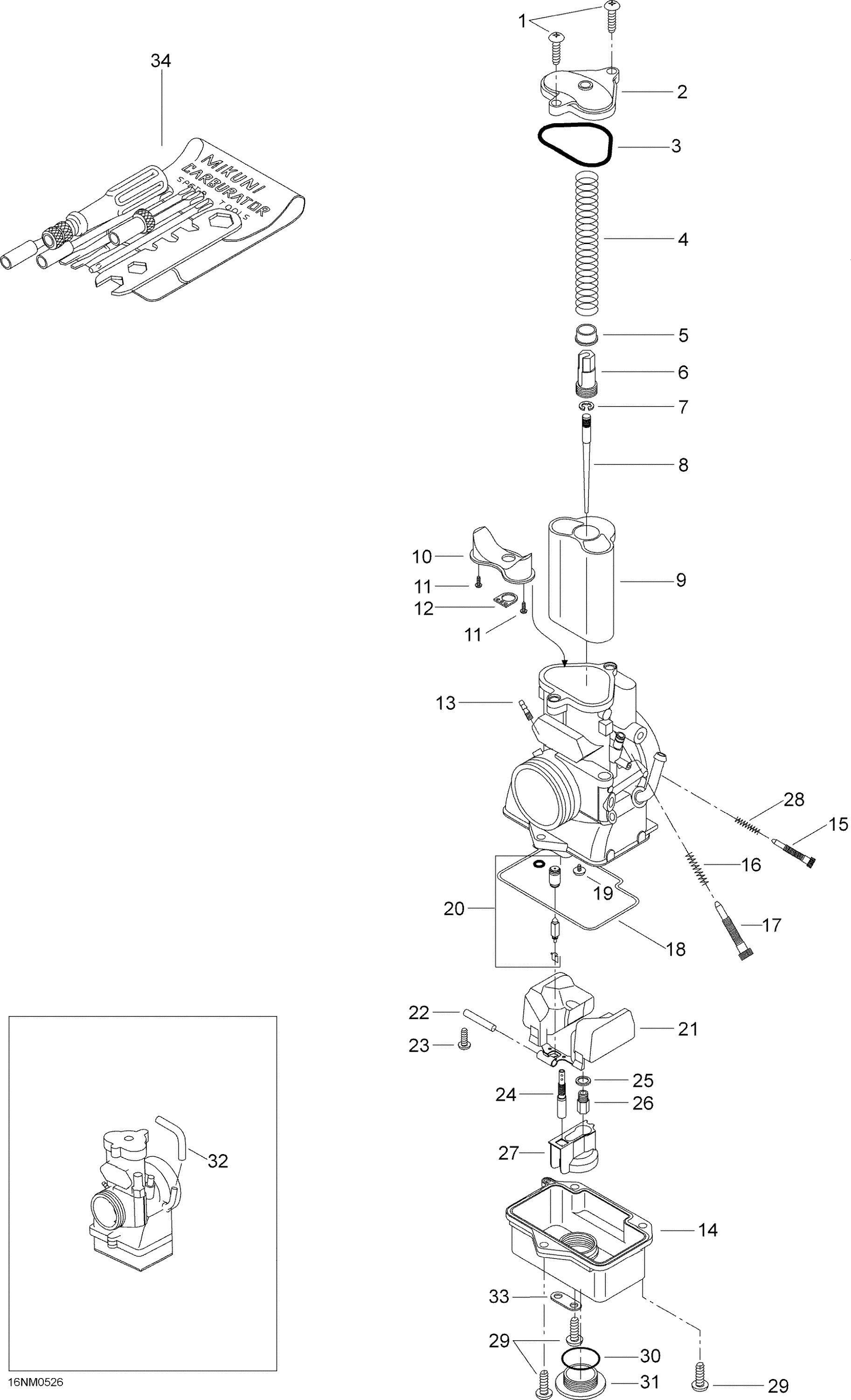 Схема узла: Carburetor