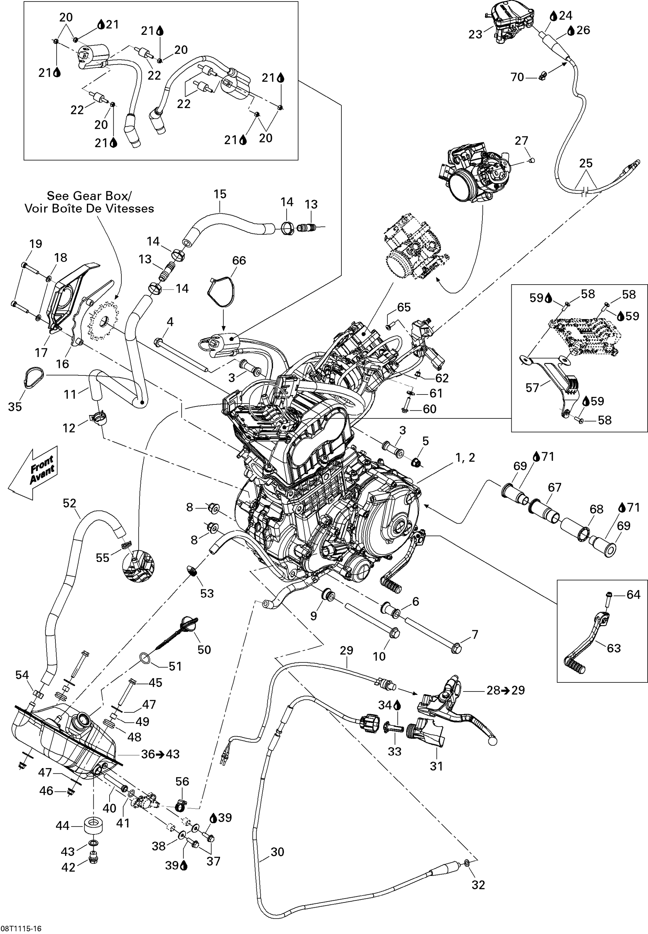 Схема узла: Engine And Engine Support