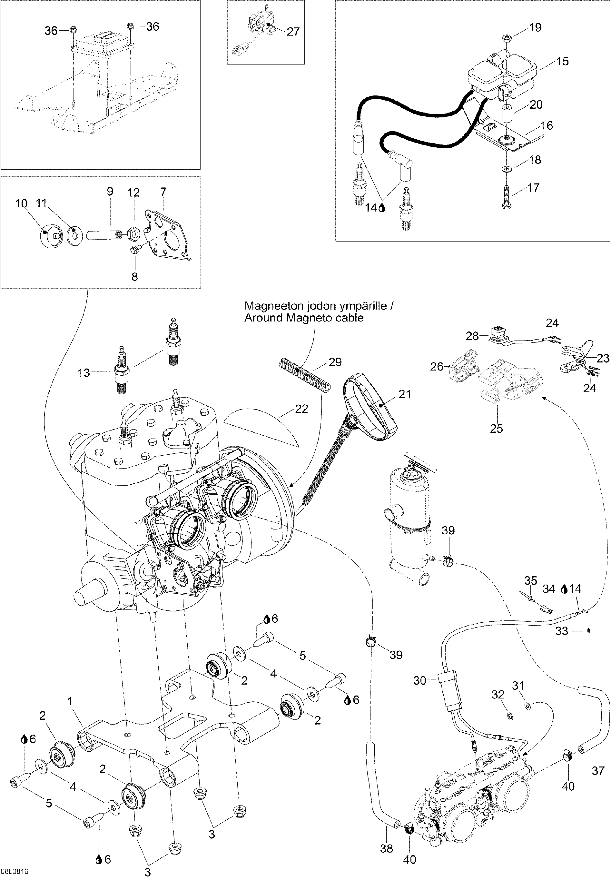 Схема узла: Engine And Engine Support