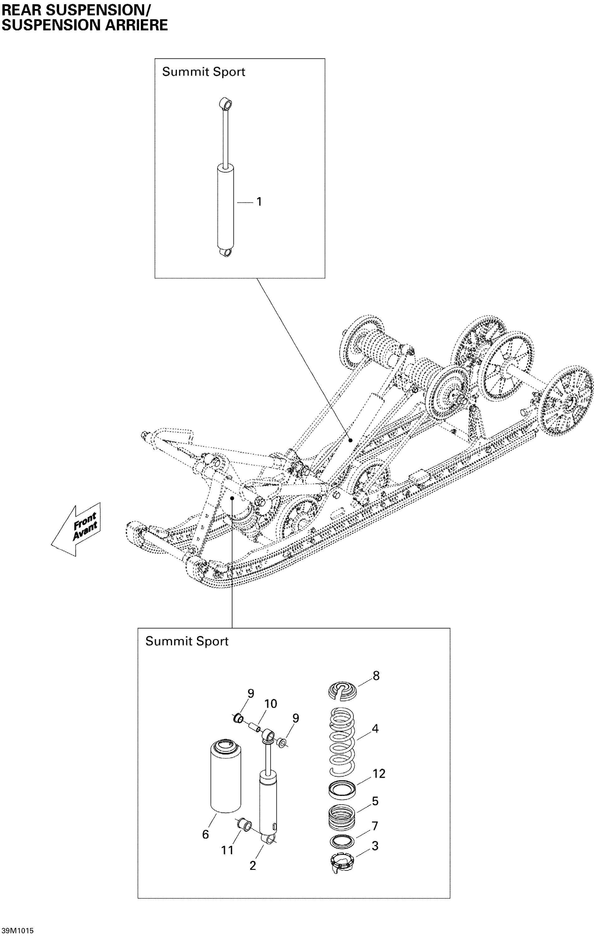 Схема узла: Rear Suspension Shocks