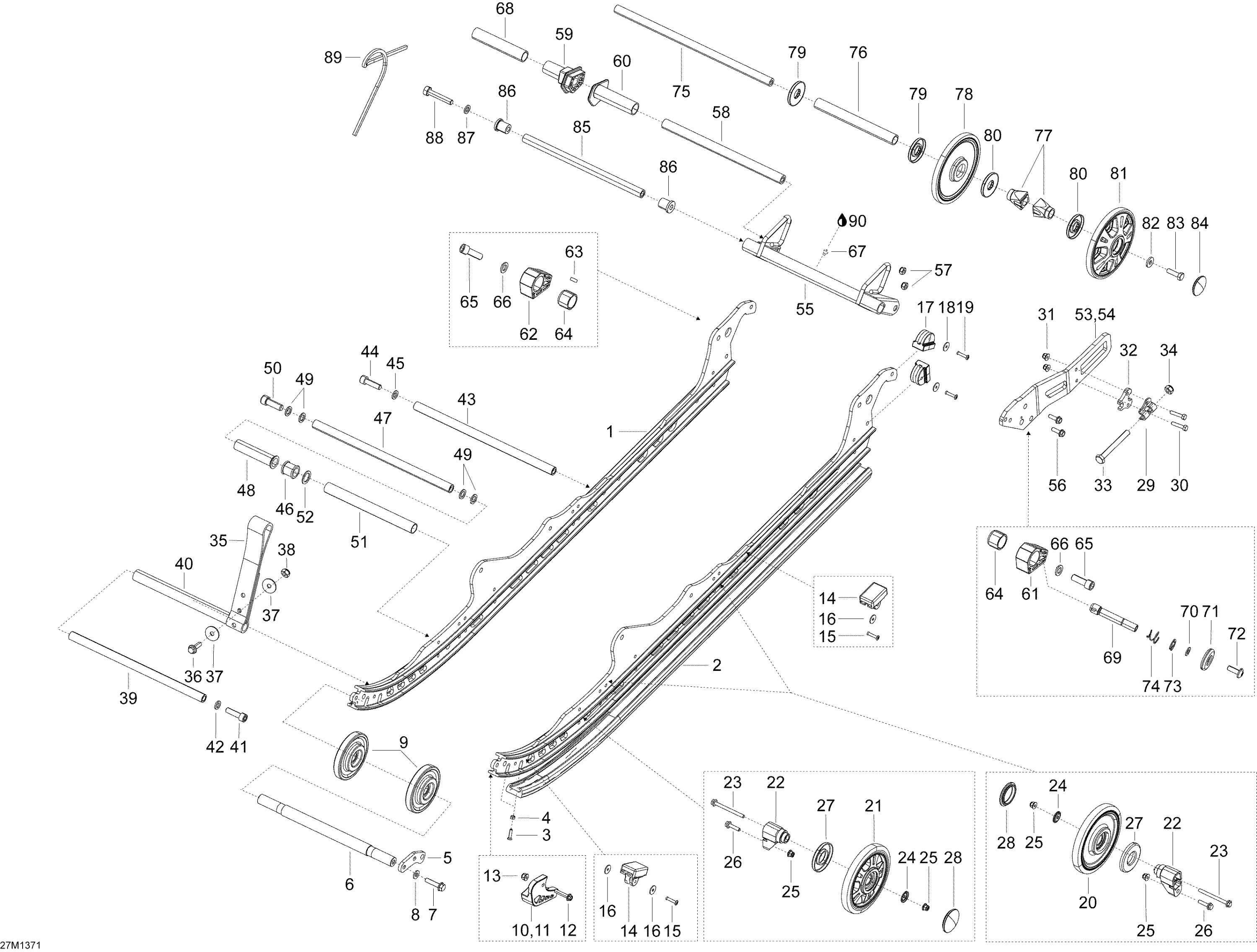 Схема узла: Rear Suspension