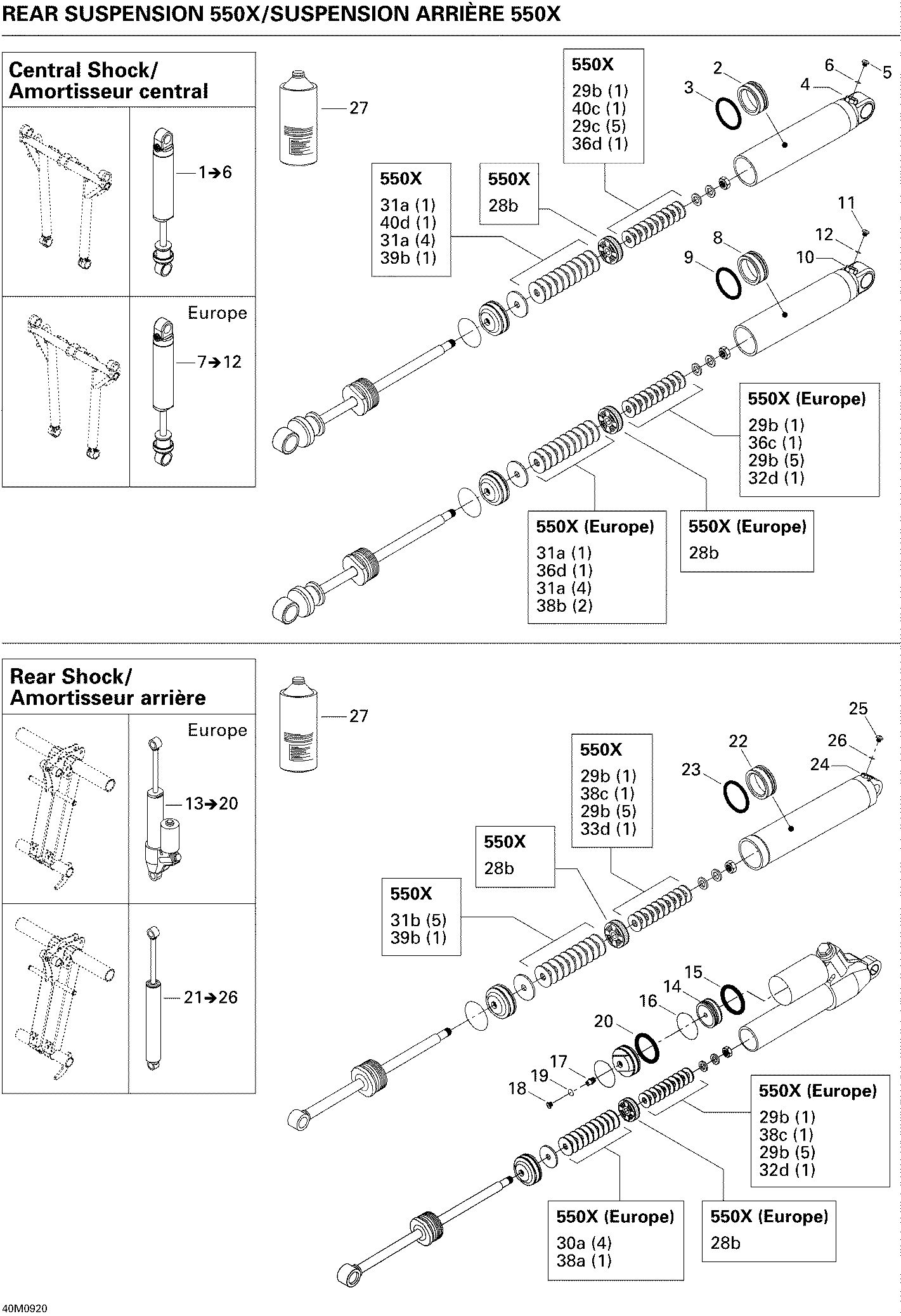 Take Apart Shock, Rear