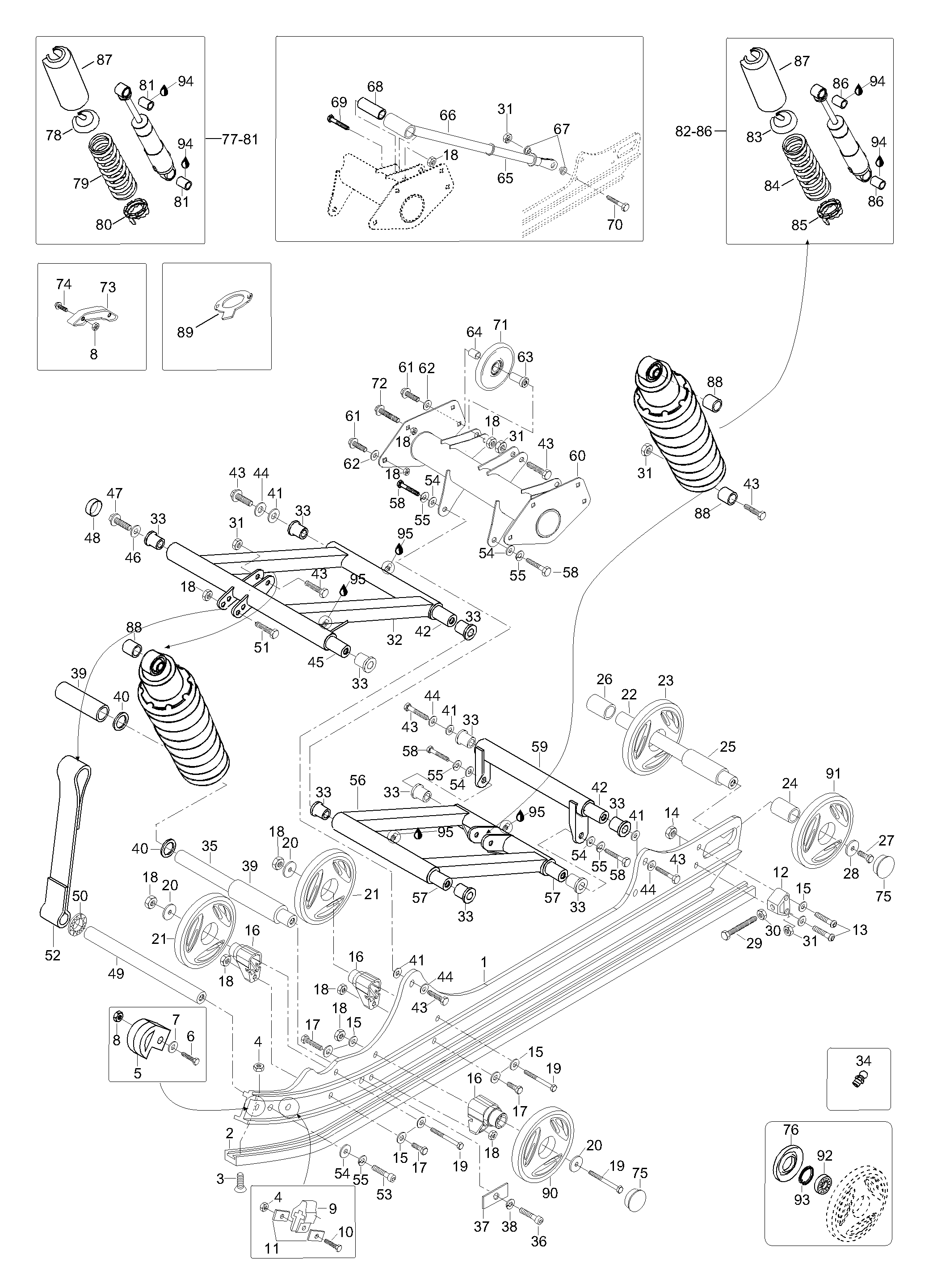 Схема узла: Rear Suspension