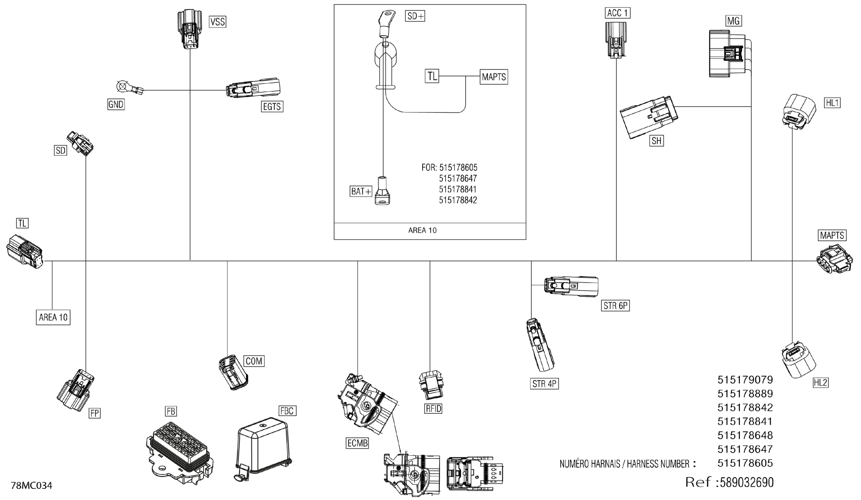 Electric - Main Harness - 515178841