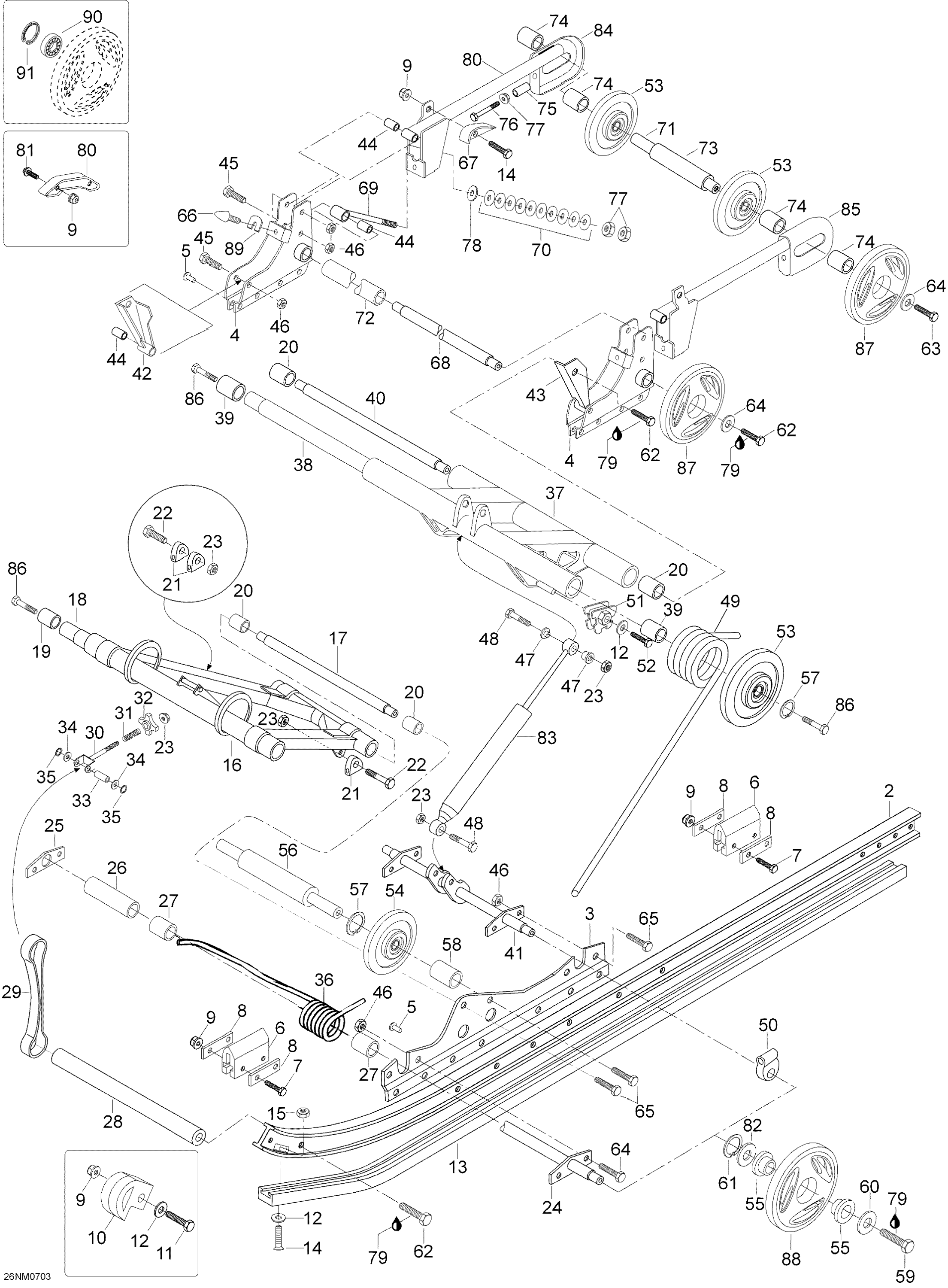 Схема узла: Rear Suspension