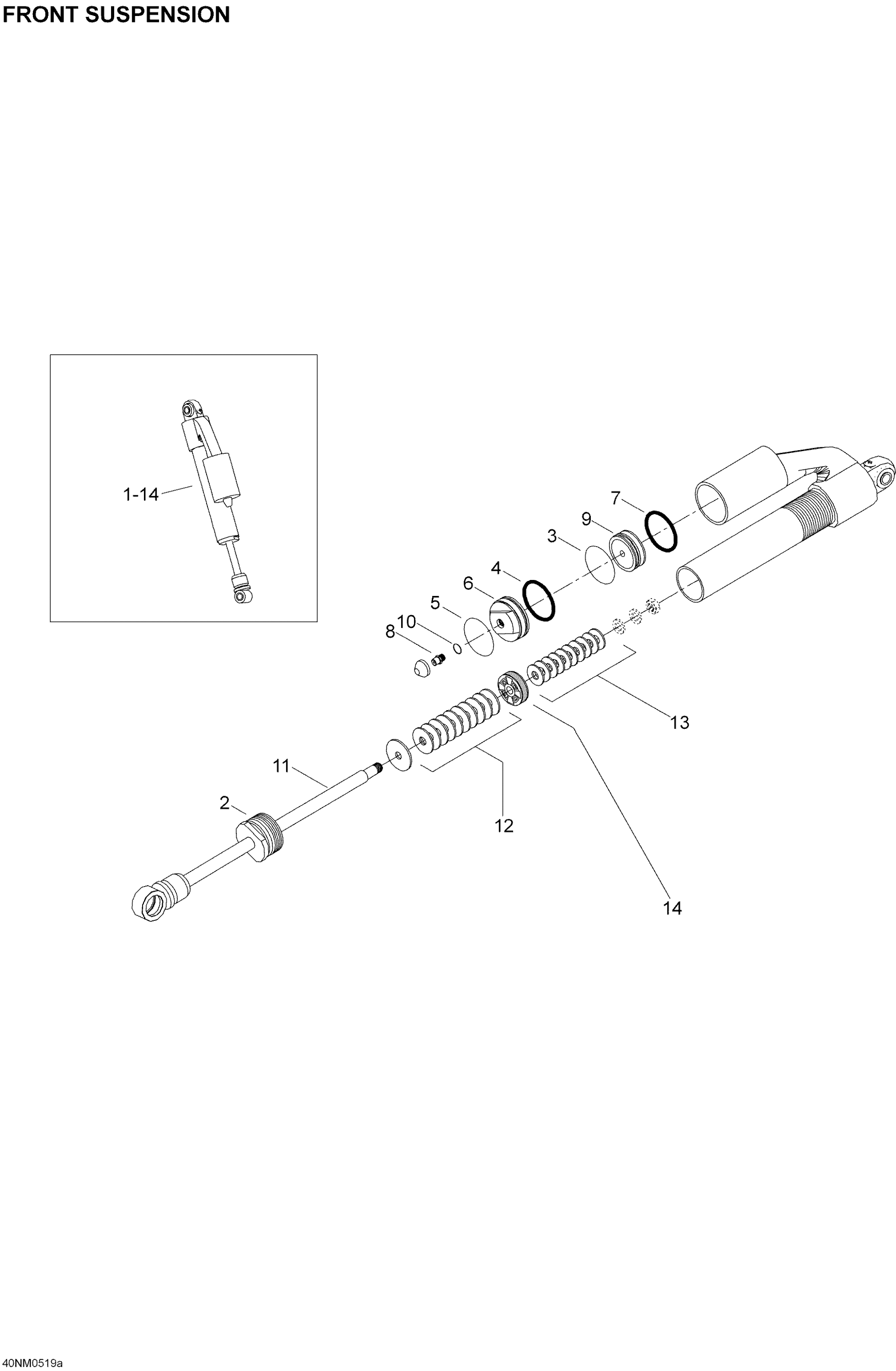 Схема узла: Take Apart Shock, Front