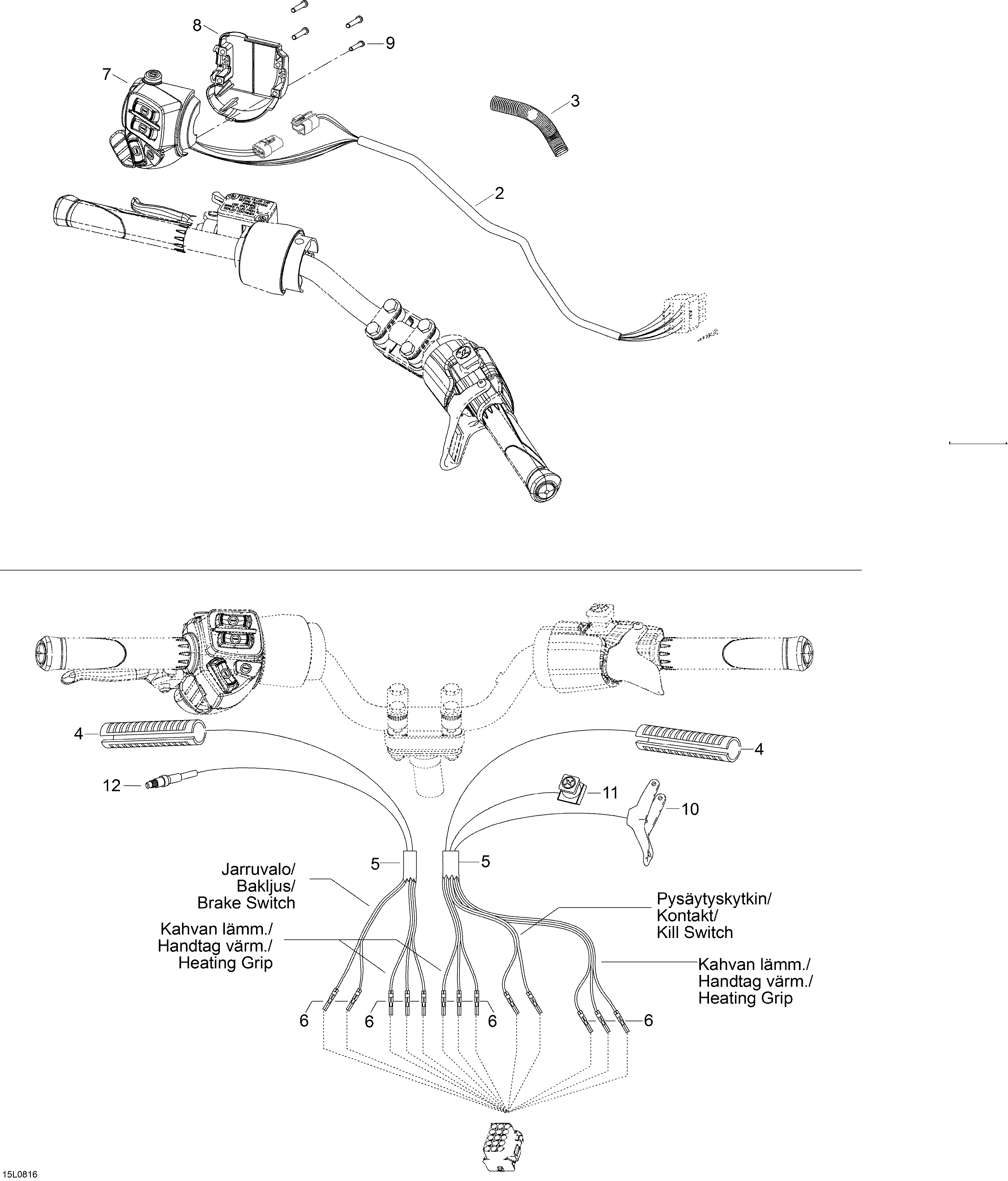 Схема узла: Steering Harness