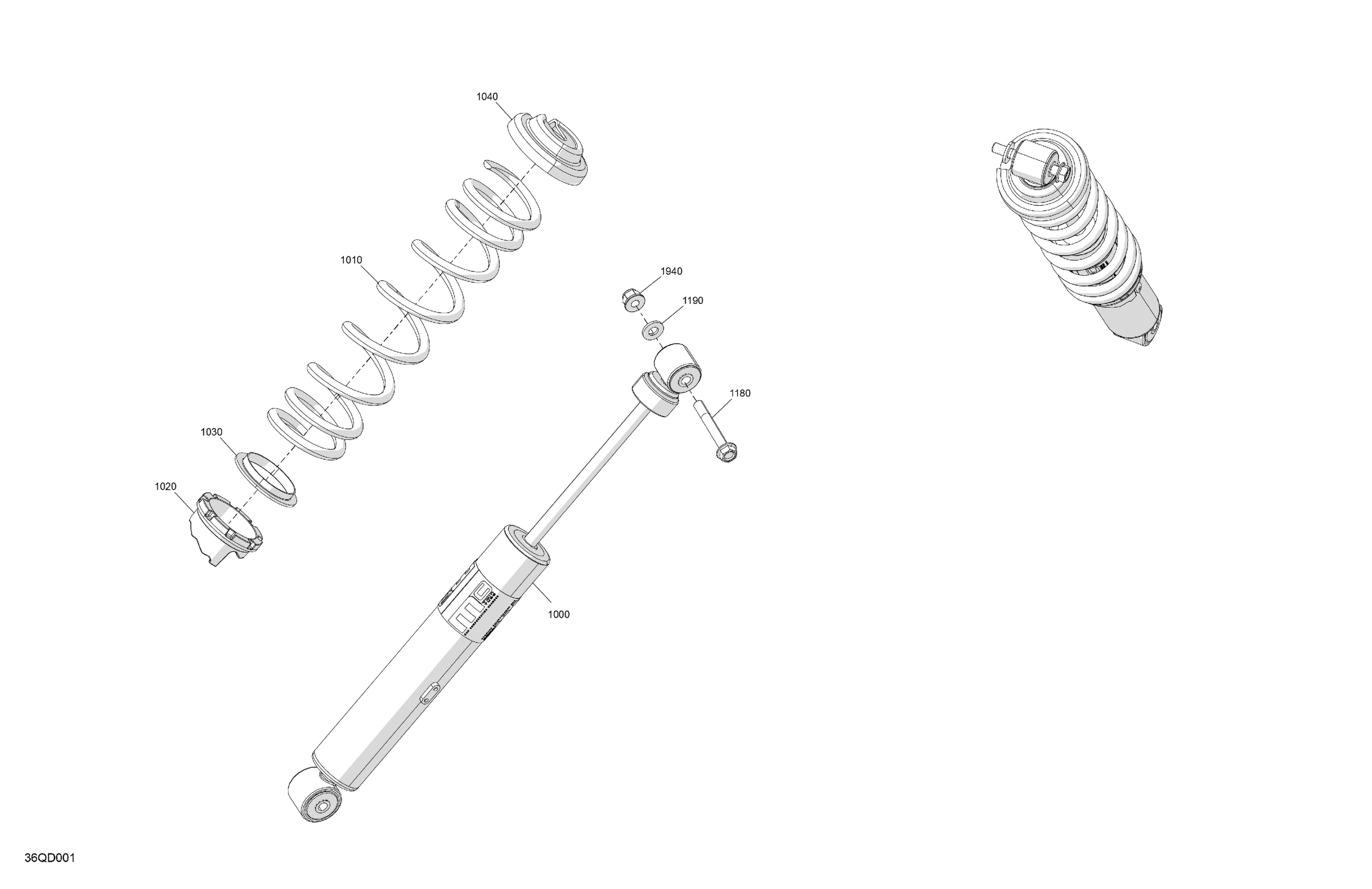 Схема узла: Suspension - Front Shock