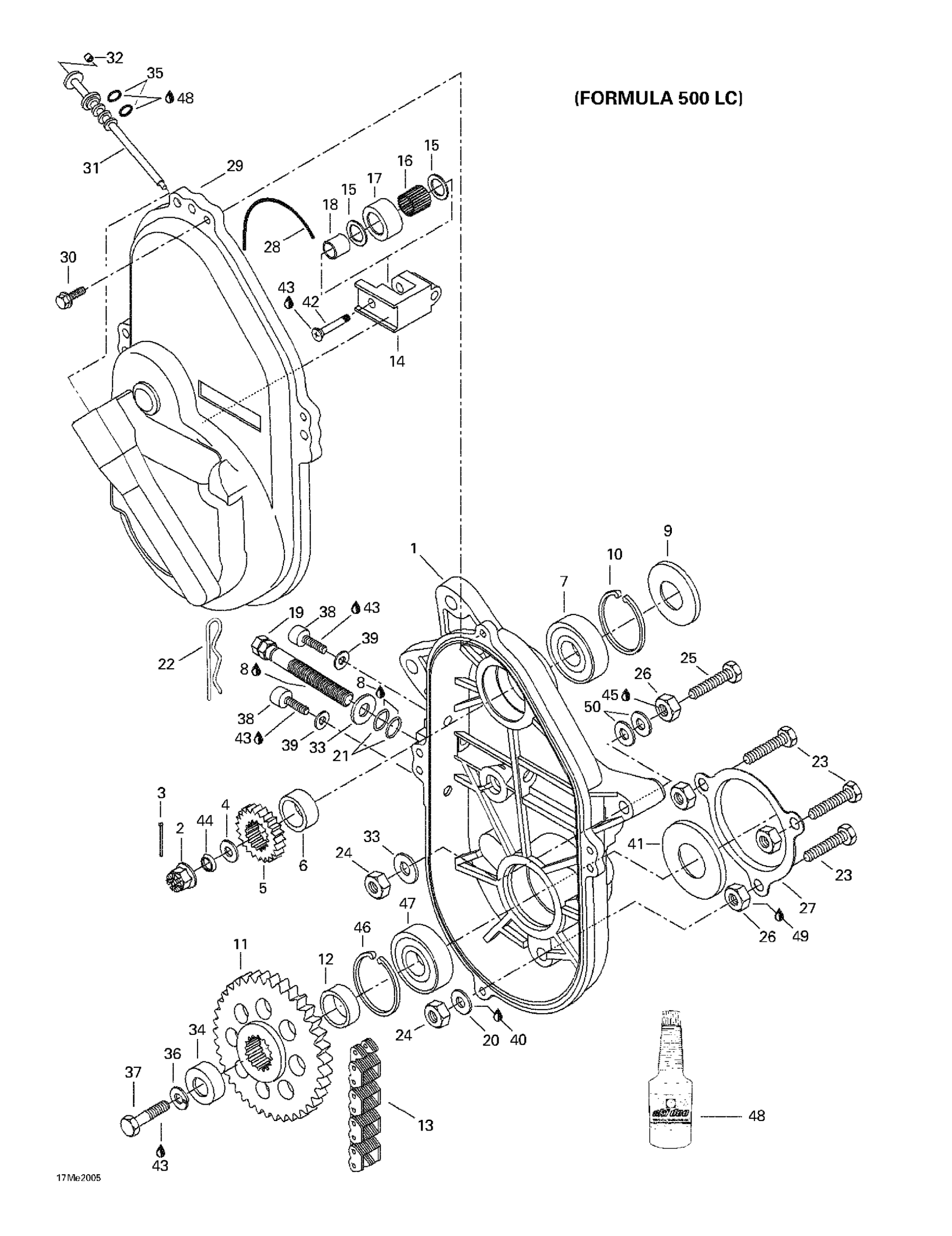 Chaincase (Formula 500 LC)