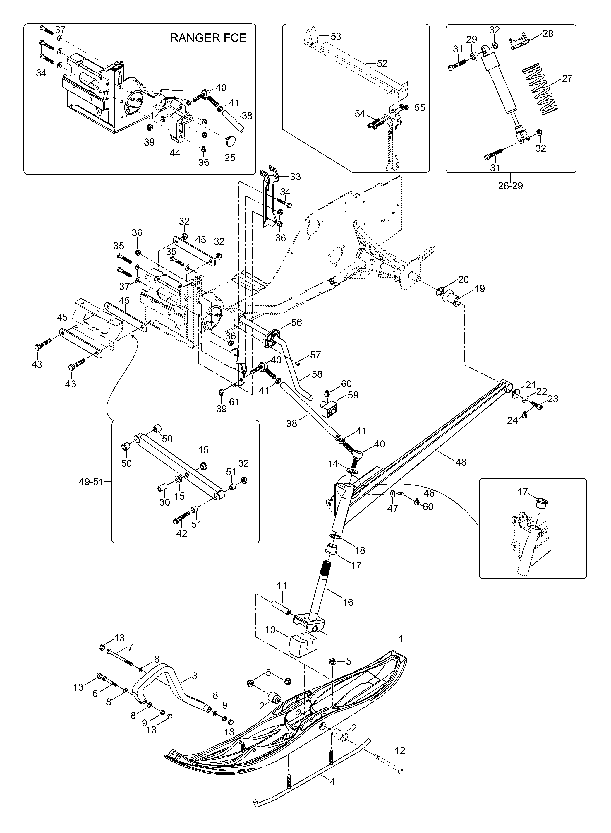 Схема узла: Front Suspension