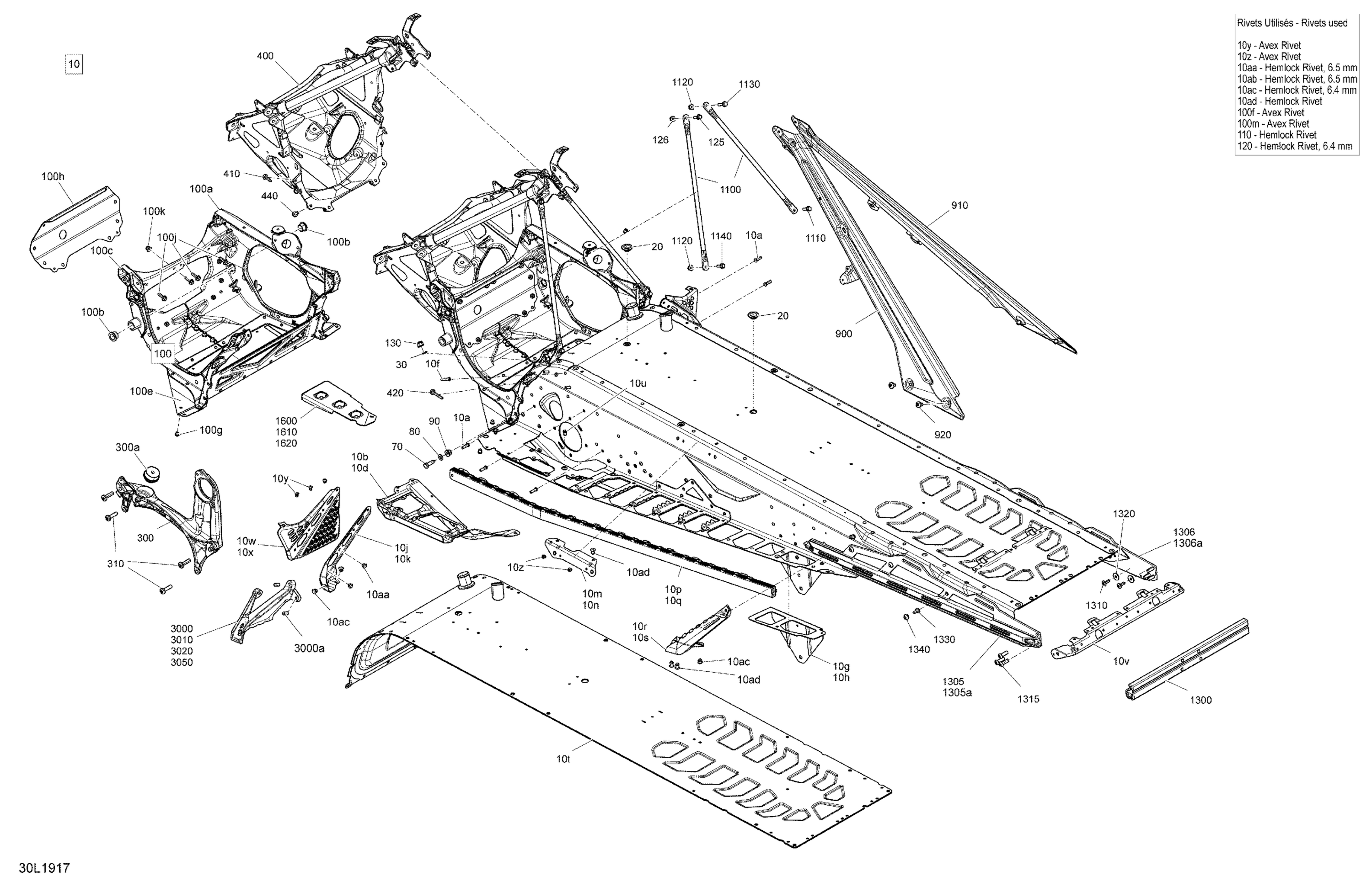 Frame XTerrain - 600R E-TEC & 850 E-TEC