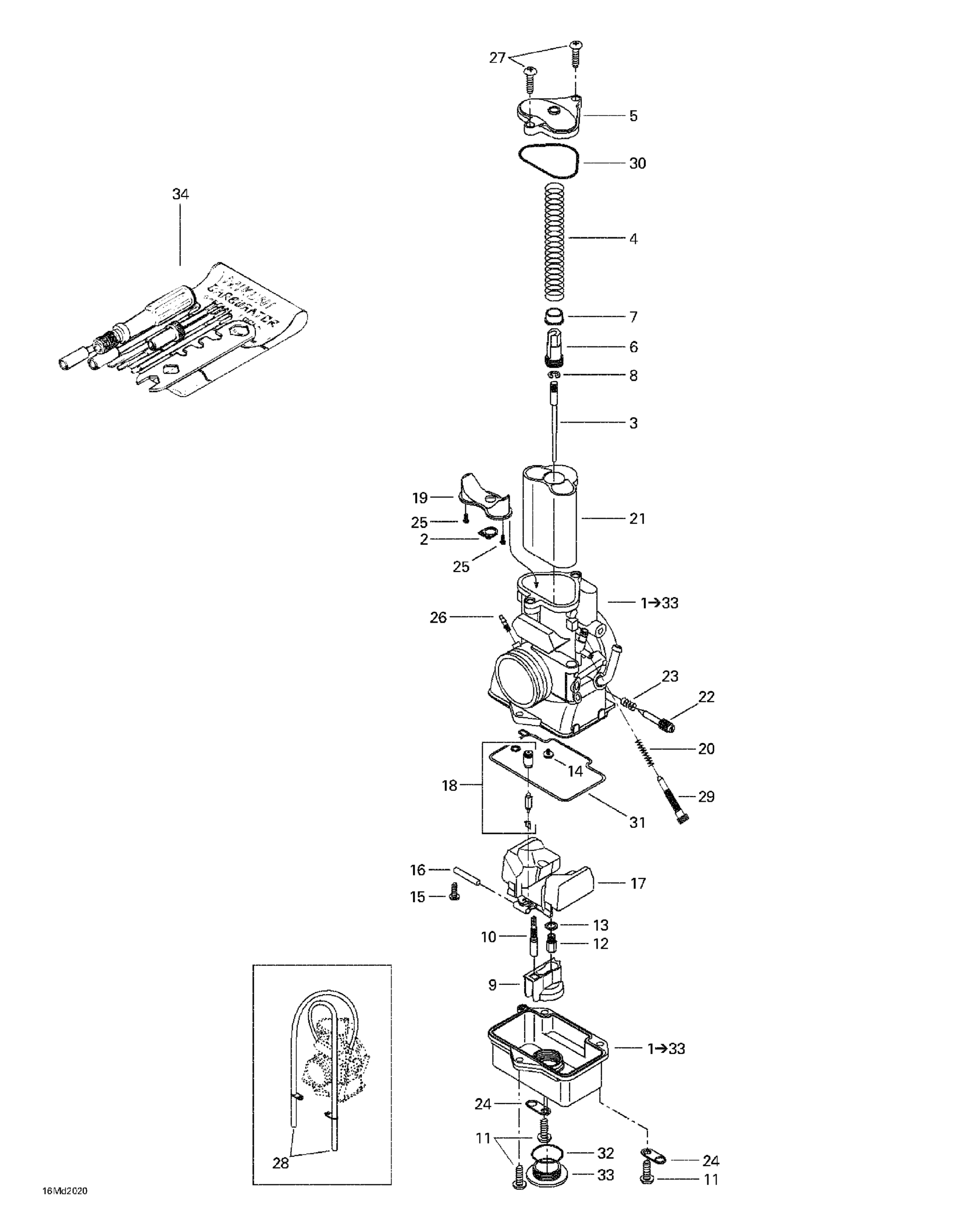 Схема узла: Carburetors