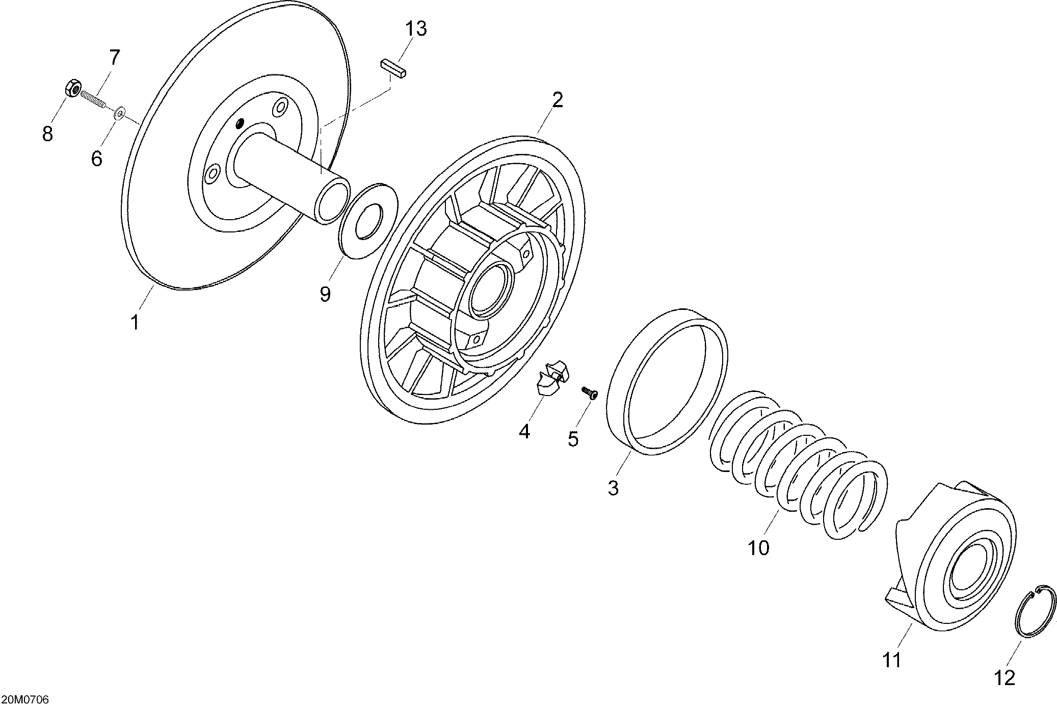 Схема узла: Driven Pulley