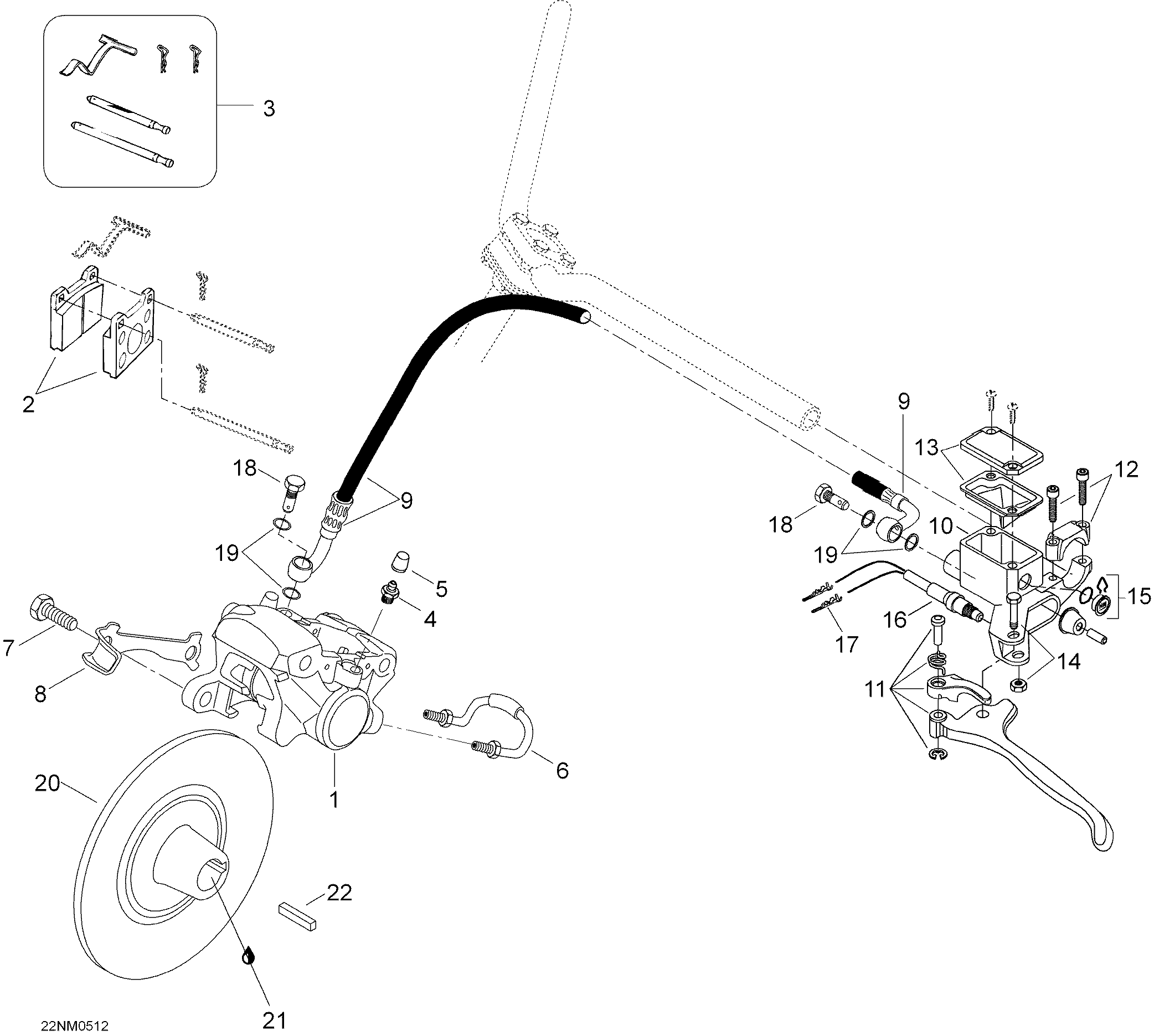 Схема узла: Hydraulic Brake