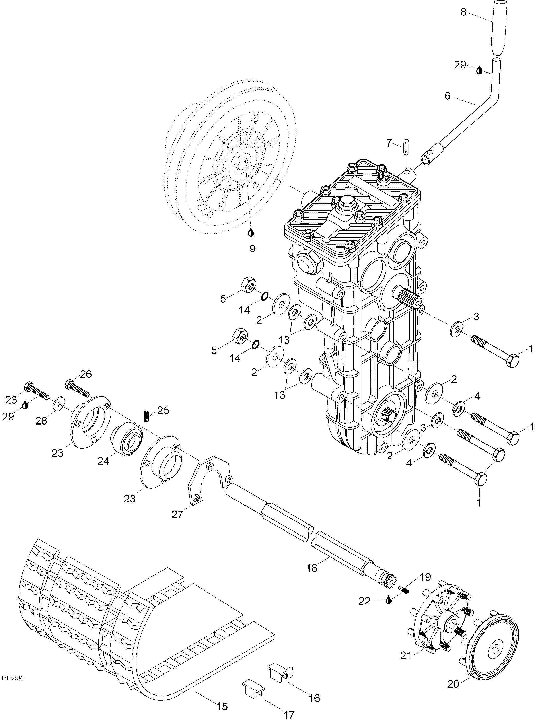 Track And drive Axle