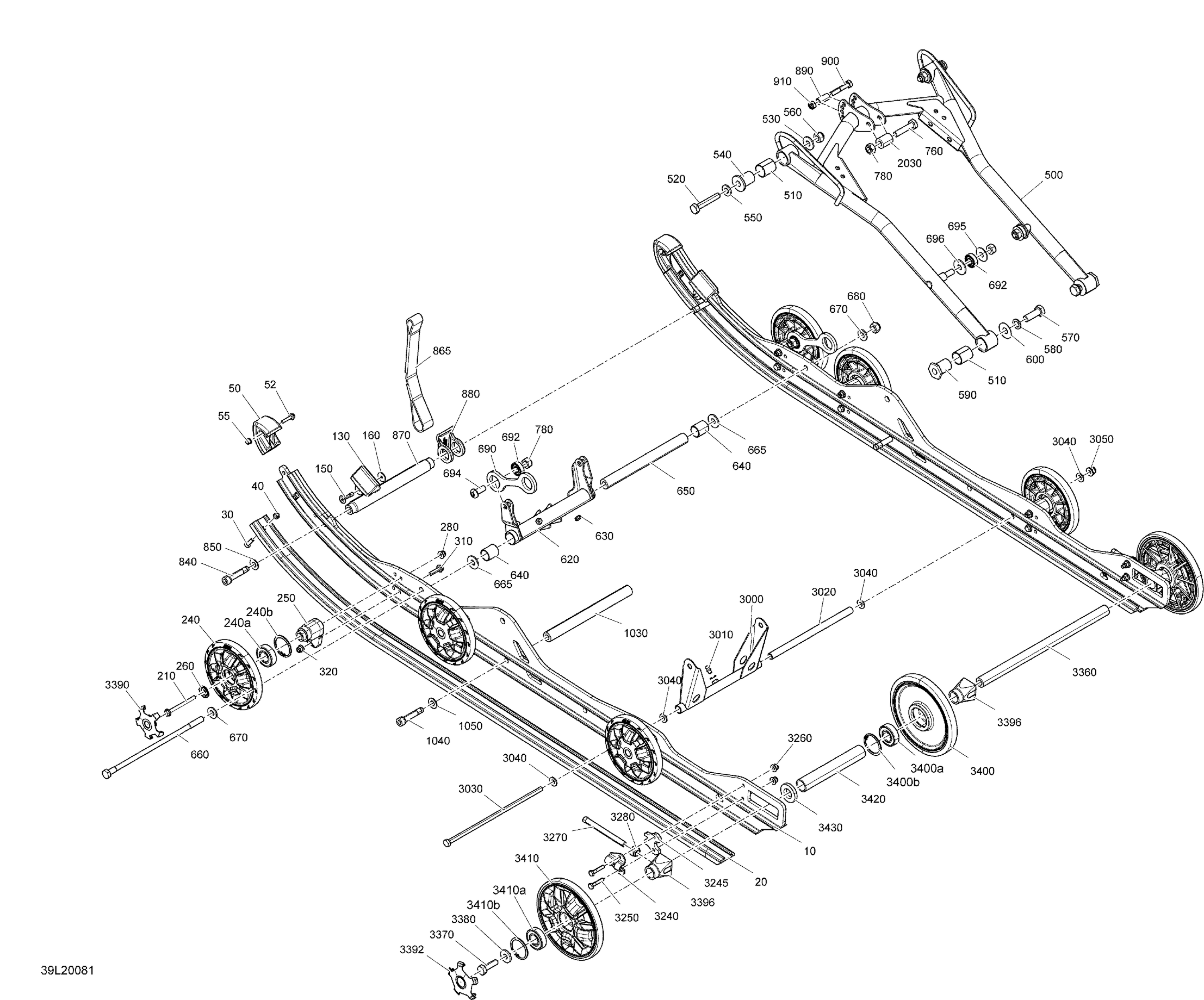 Схема узла: Suspension, Rear - Lower Section - LX