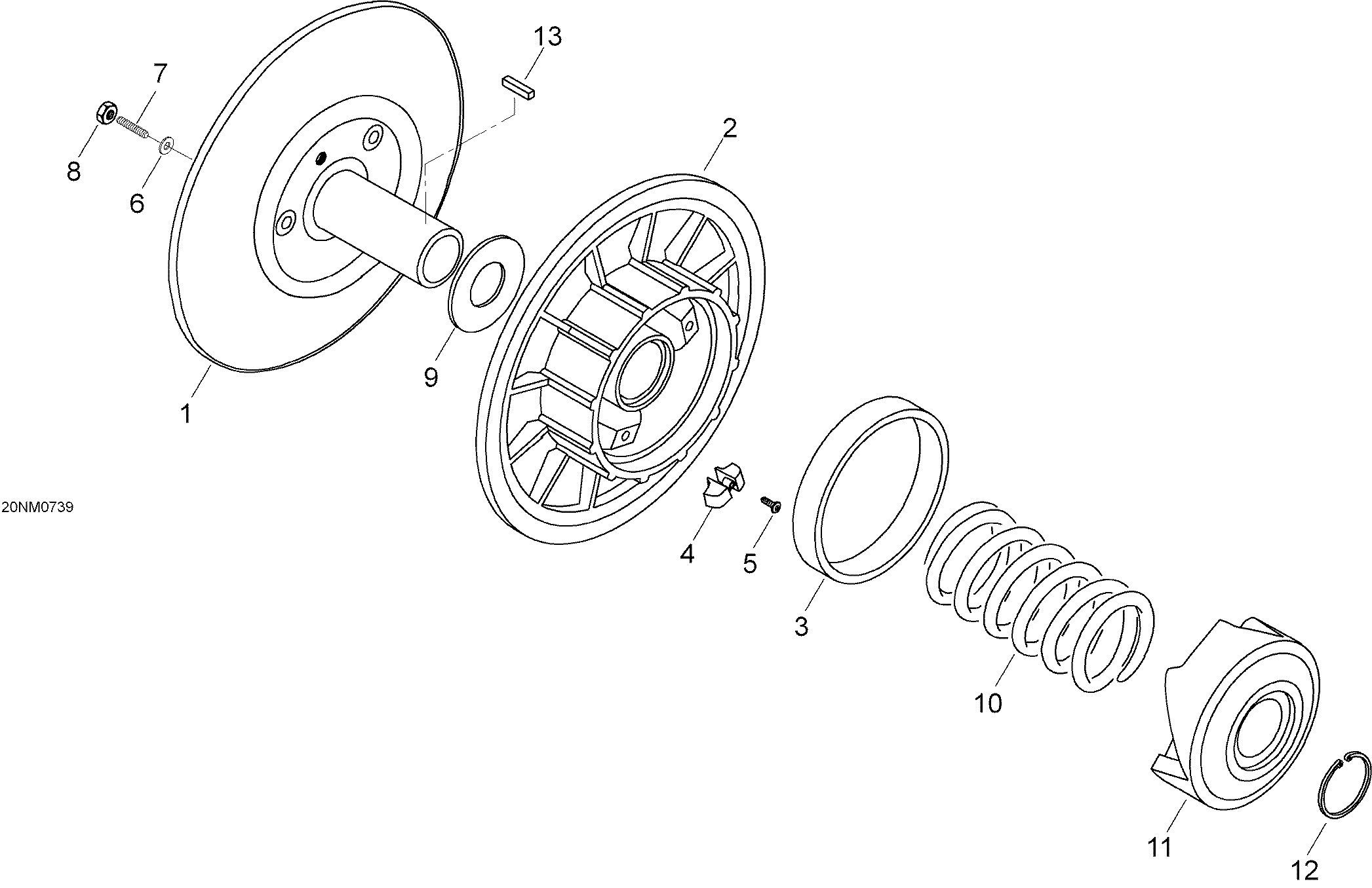 Схема узла: Driven Pulley