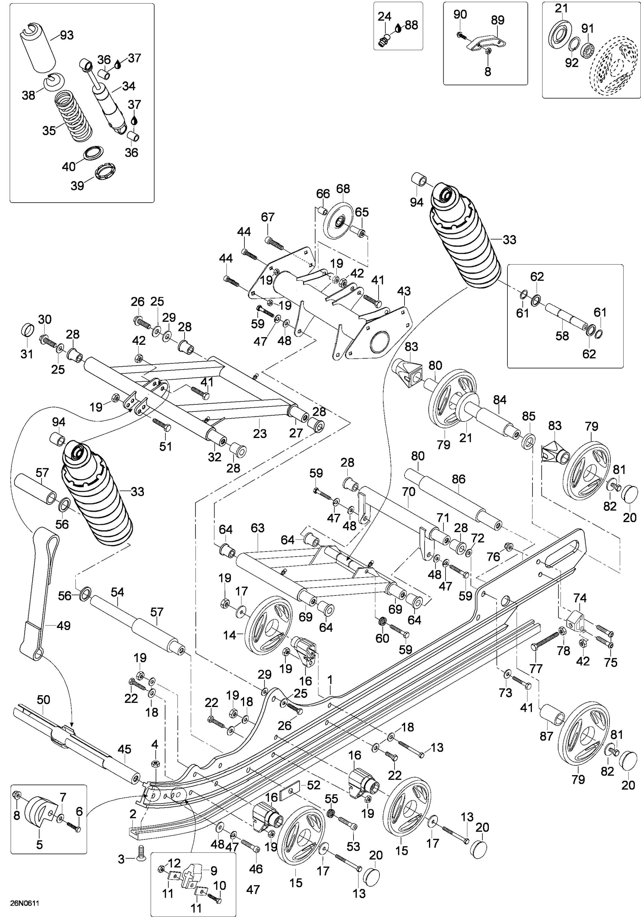 Схема узла: Rear Suspension