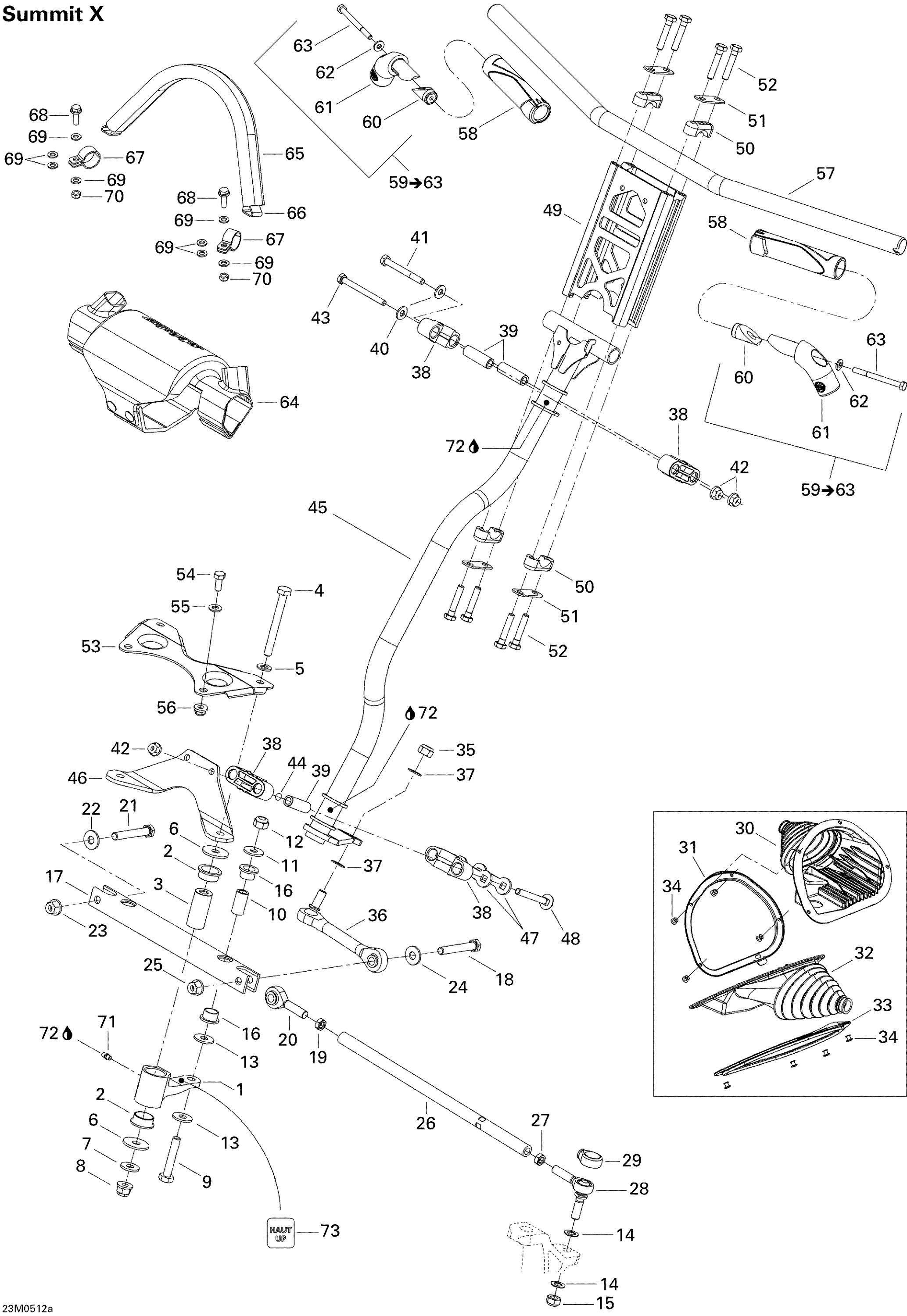 Схема узла: Steering System X