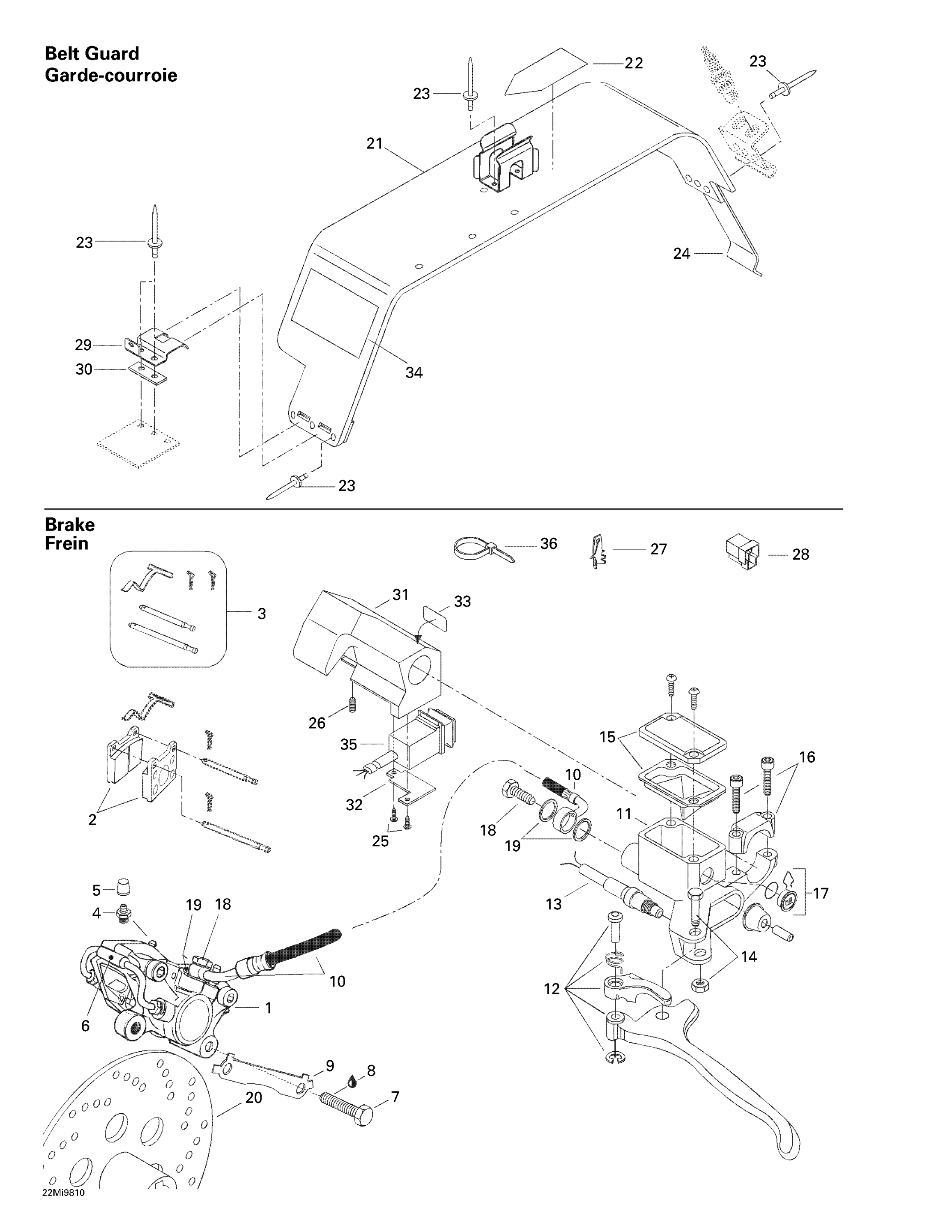 Hydraulic Brake And Belt Guard