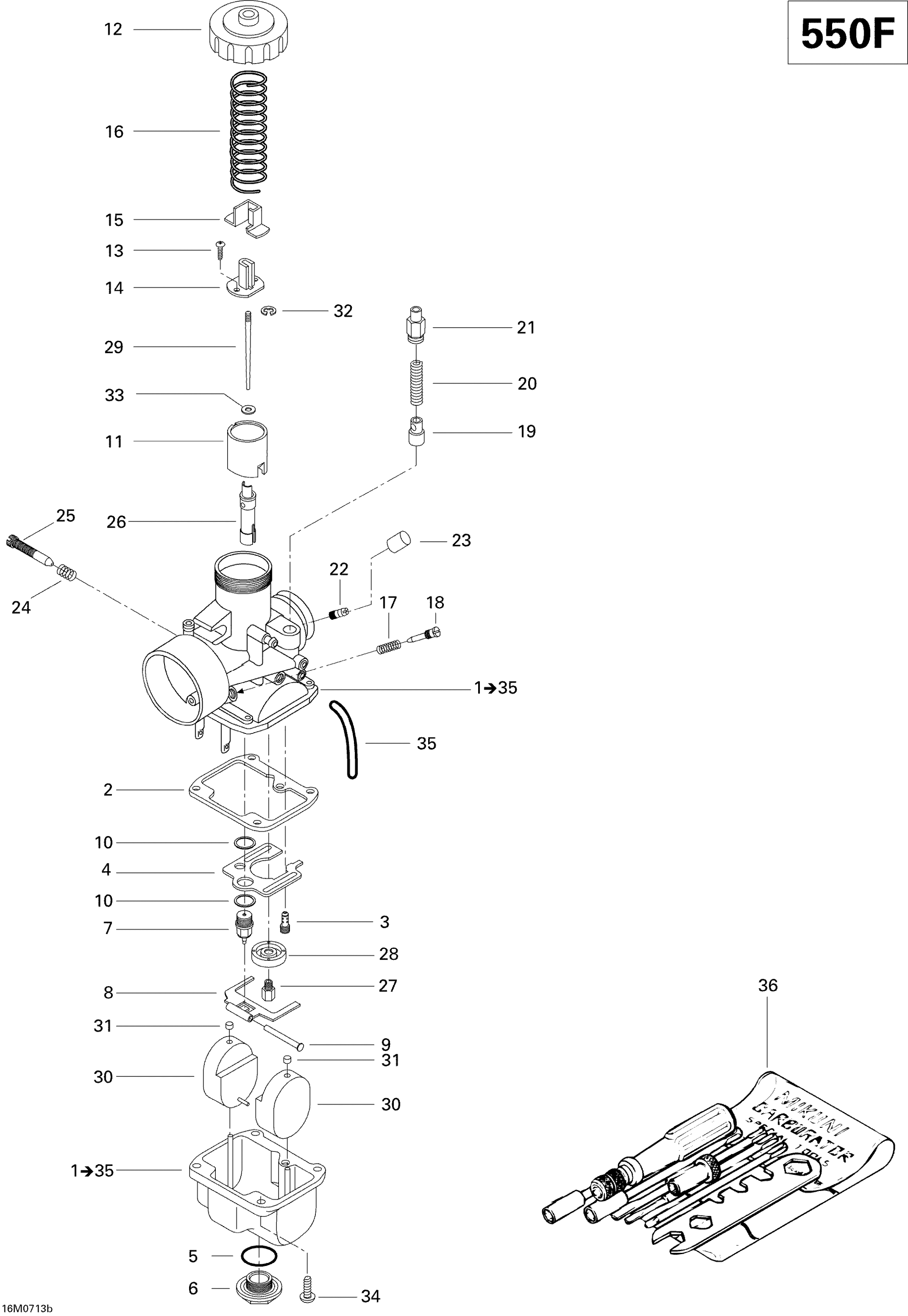 Carburetor 550F