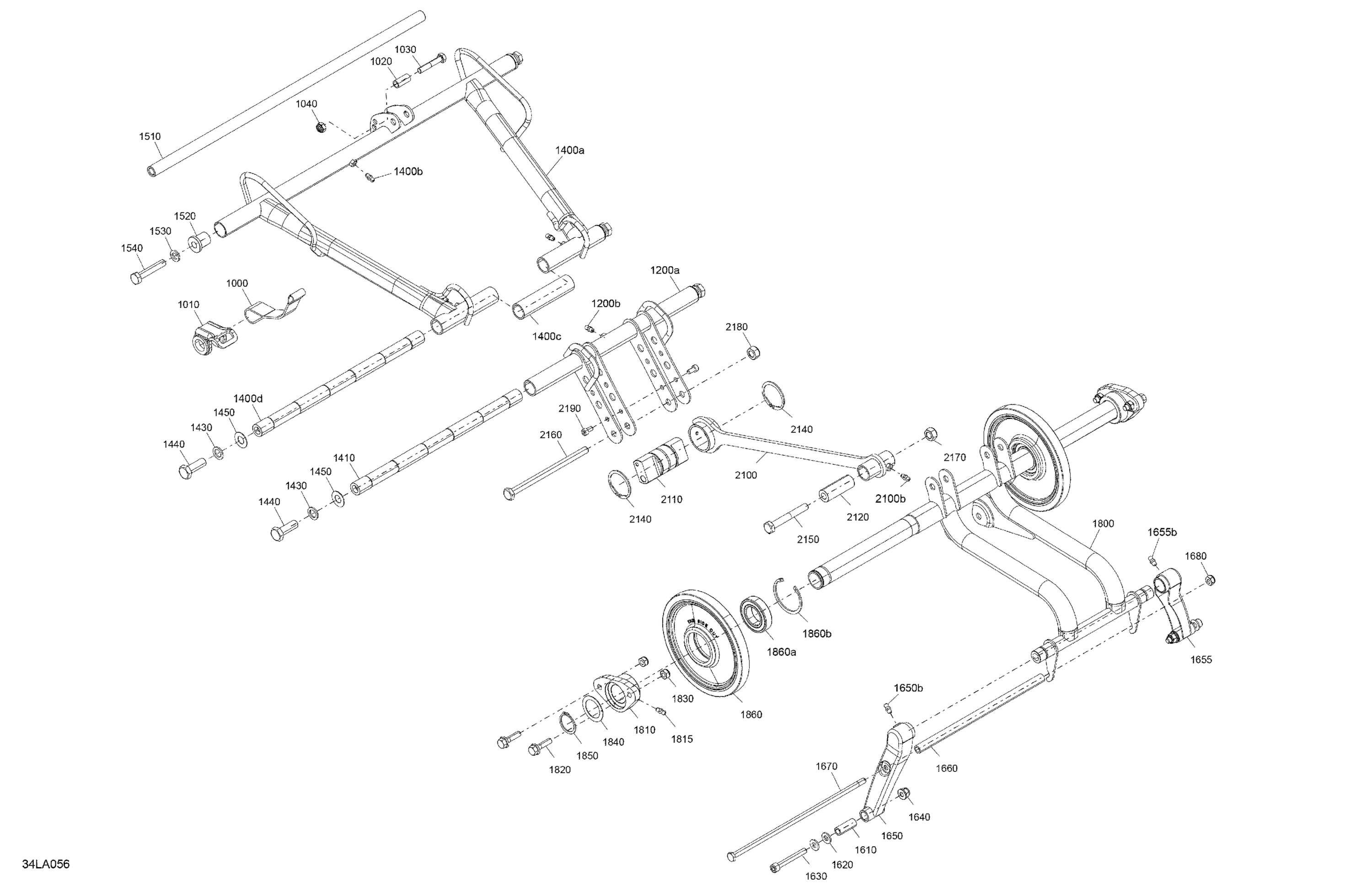 Схема узла: Suspension - Rear - Upper Section