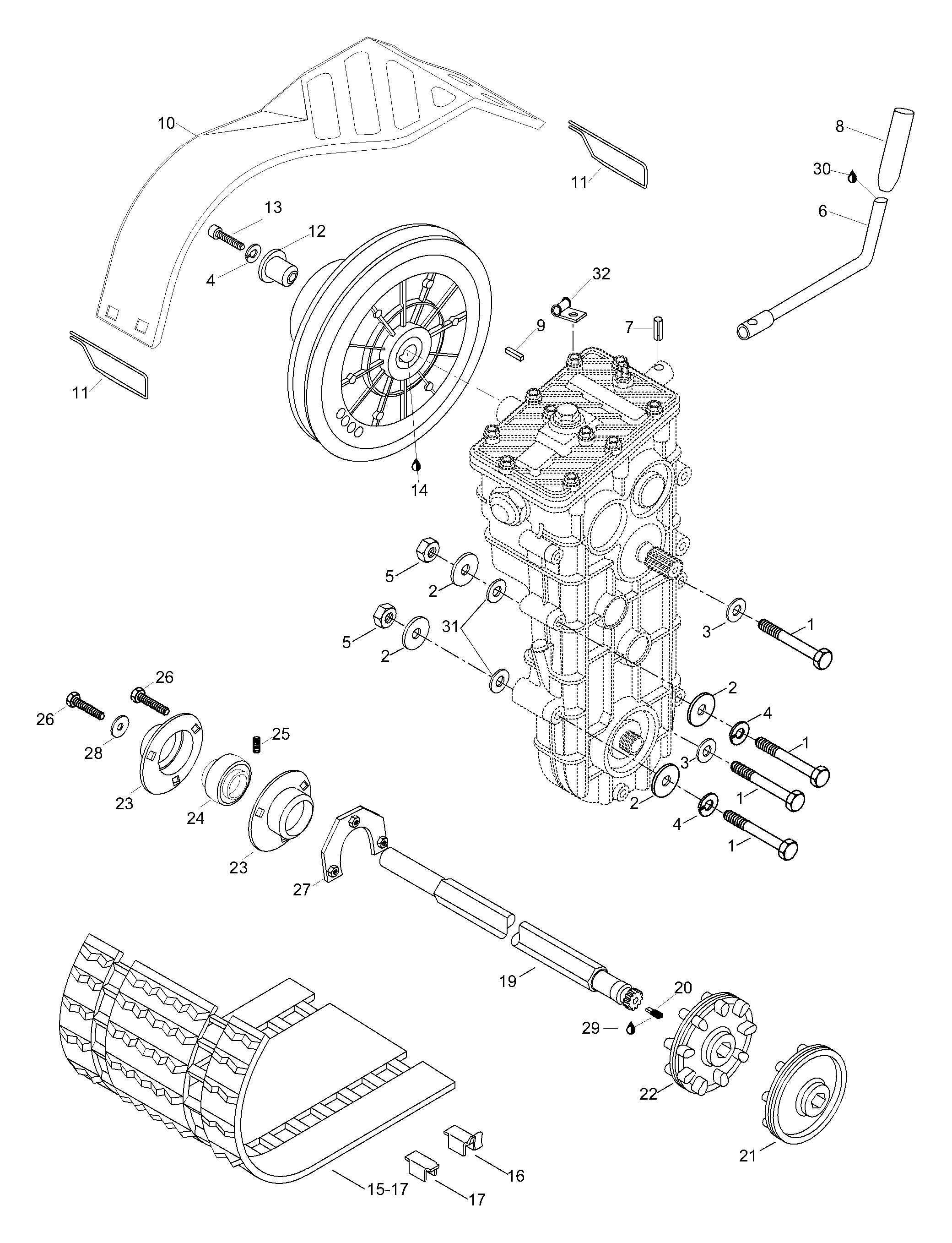 Схема узла: Drive Axle