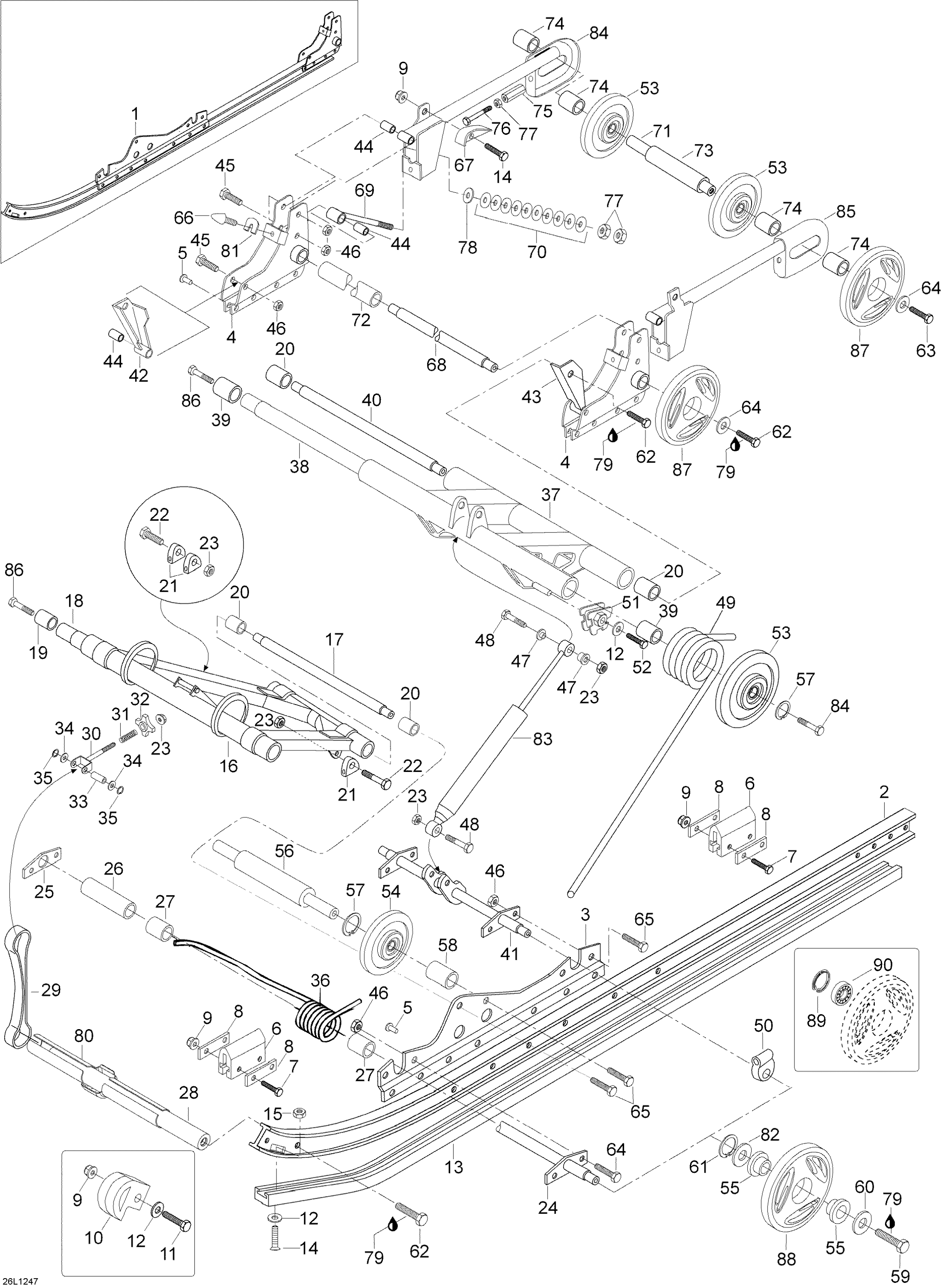Схема узла: Rear Suspension
