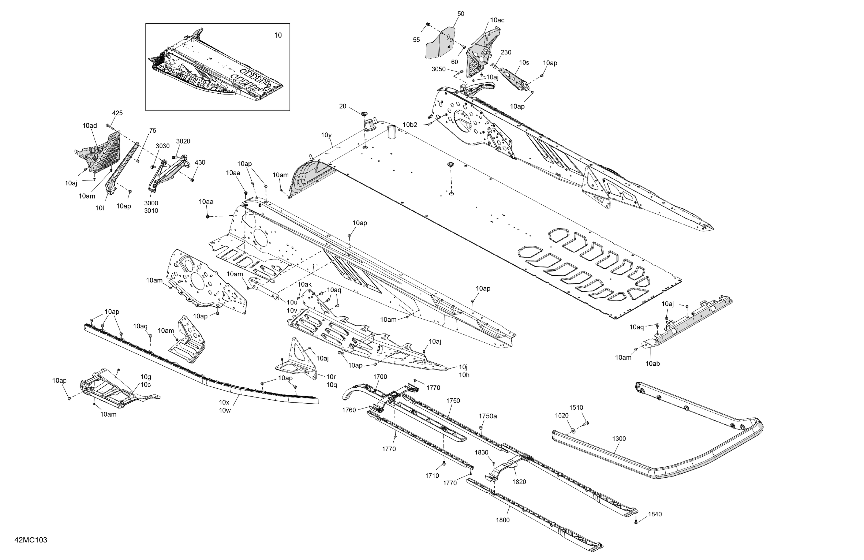 Схема узла: Frame - System - Rear Section