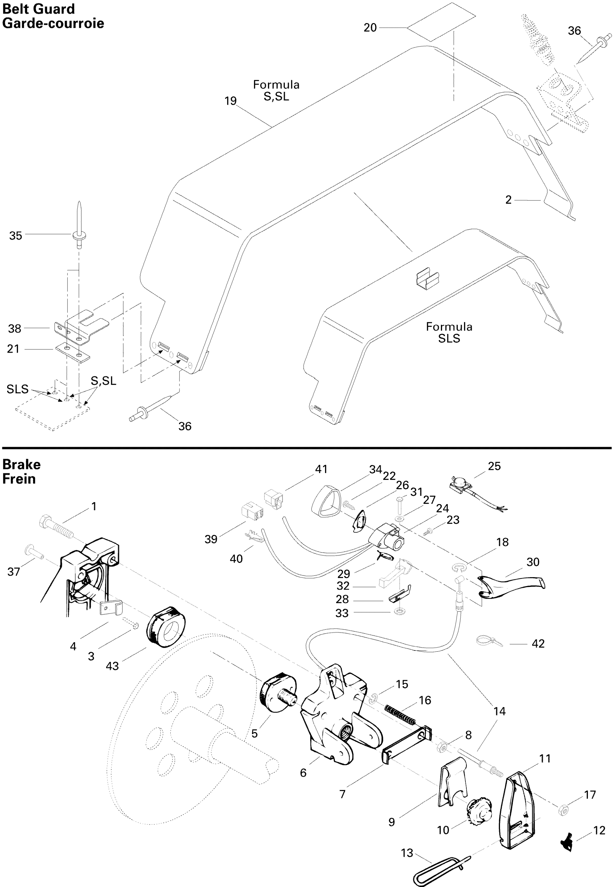Схема узла: Brake Formula S, SL