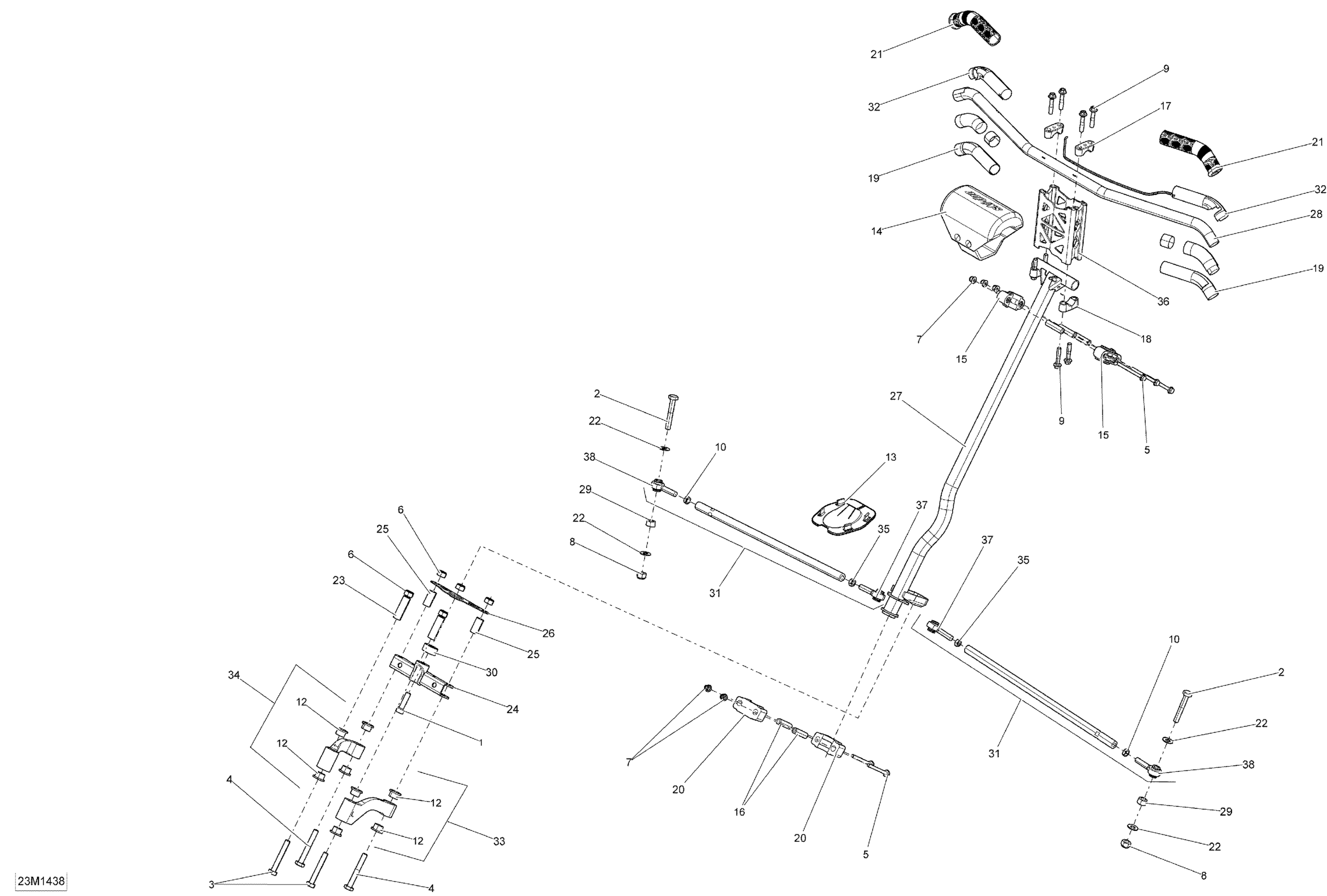 Схема узла: Steering _23M1438